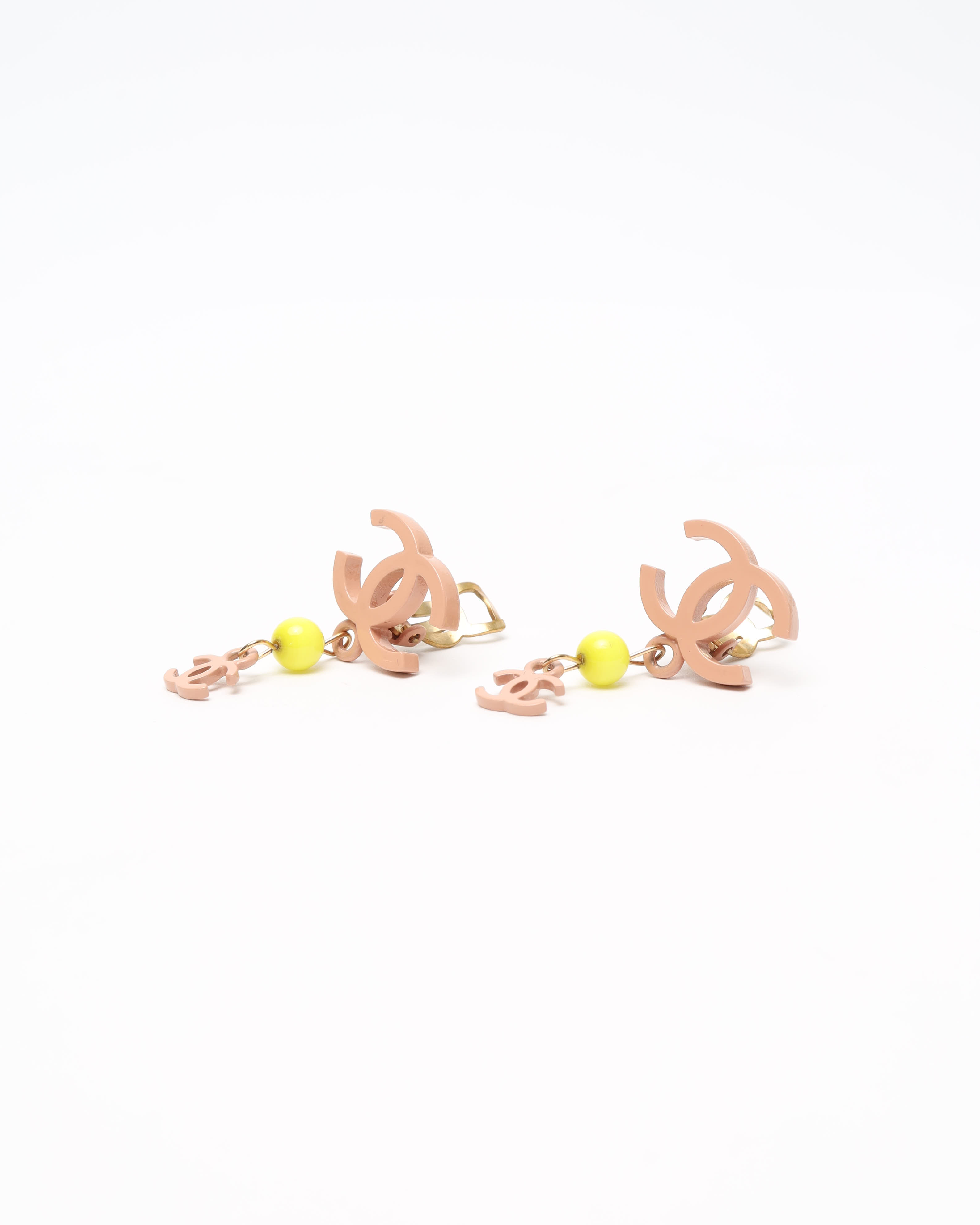 Pre-owned Chanel Coco Mark Dangling Earrings