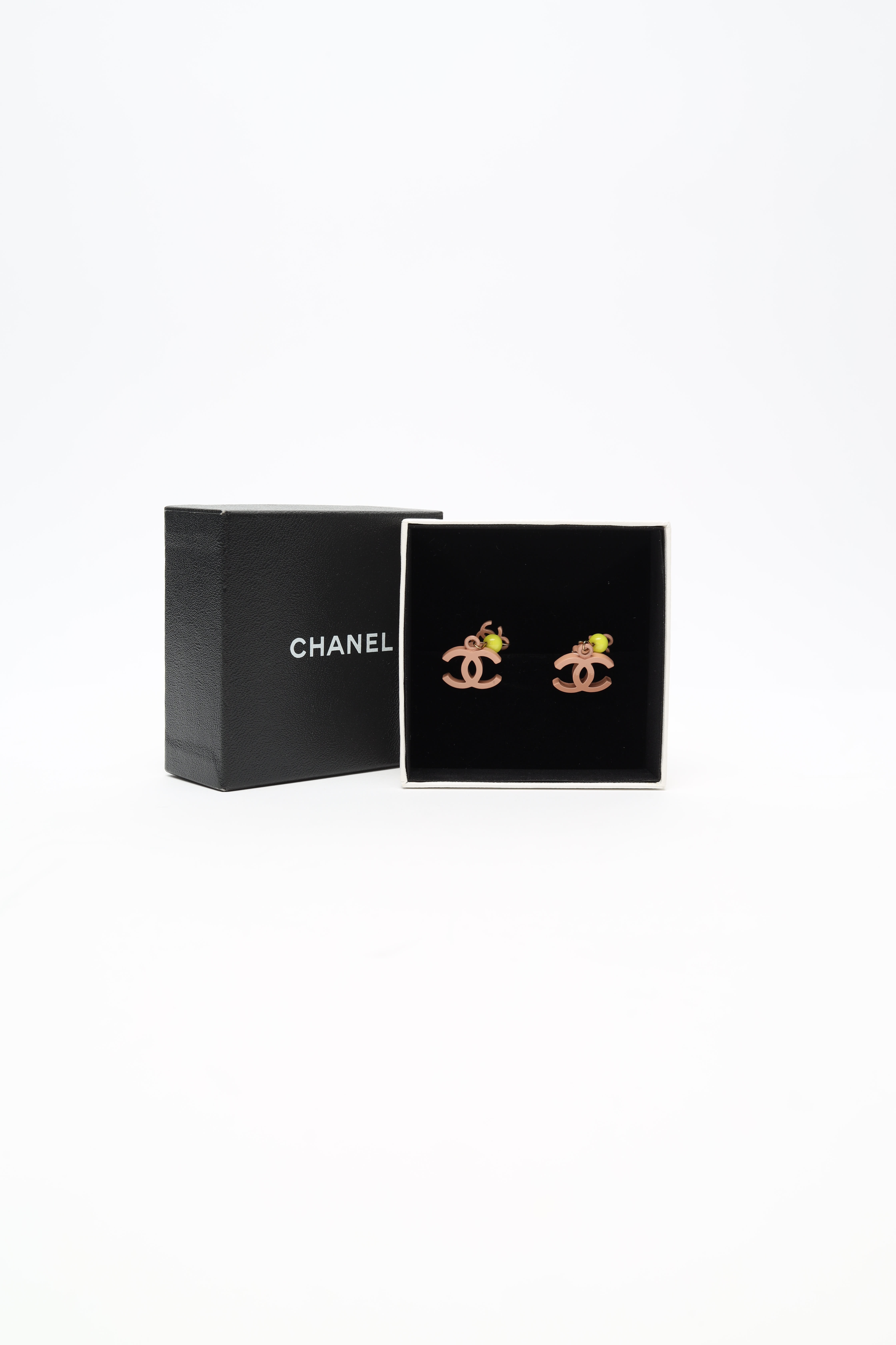 Pre-owned Chanel Coco Mark Dangling Earrings