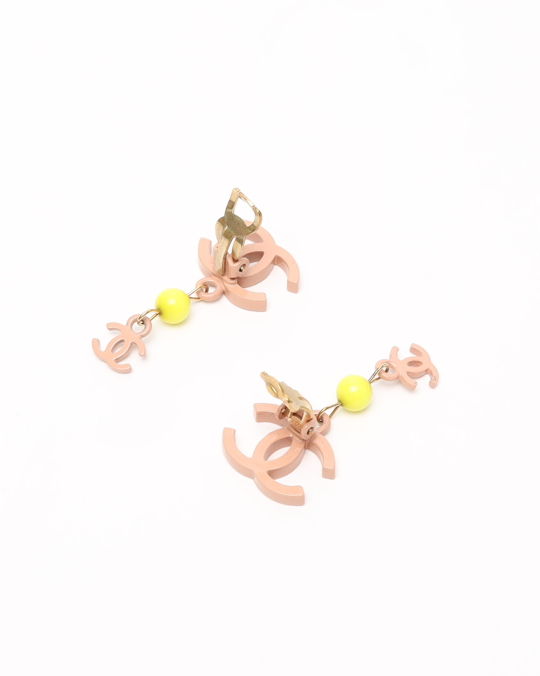Pre-owned Chanel Coco Mark Dangling Earrings
