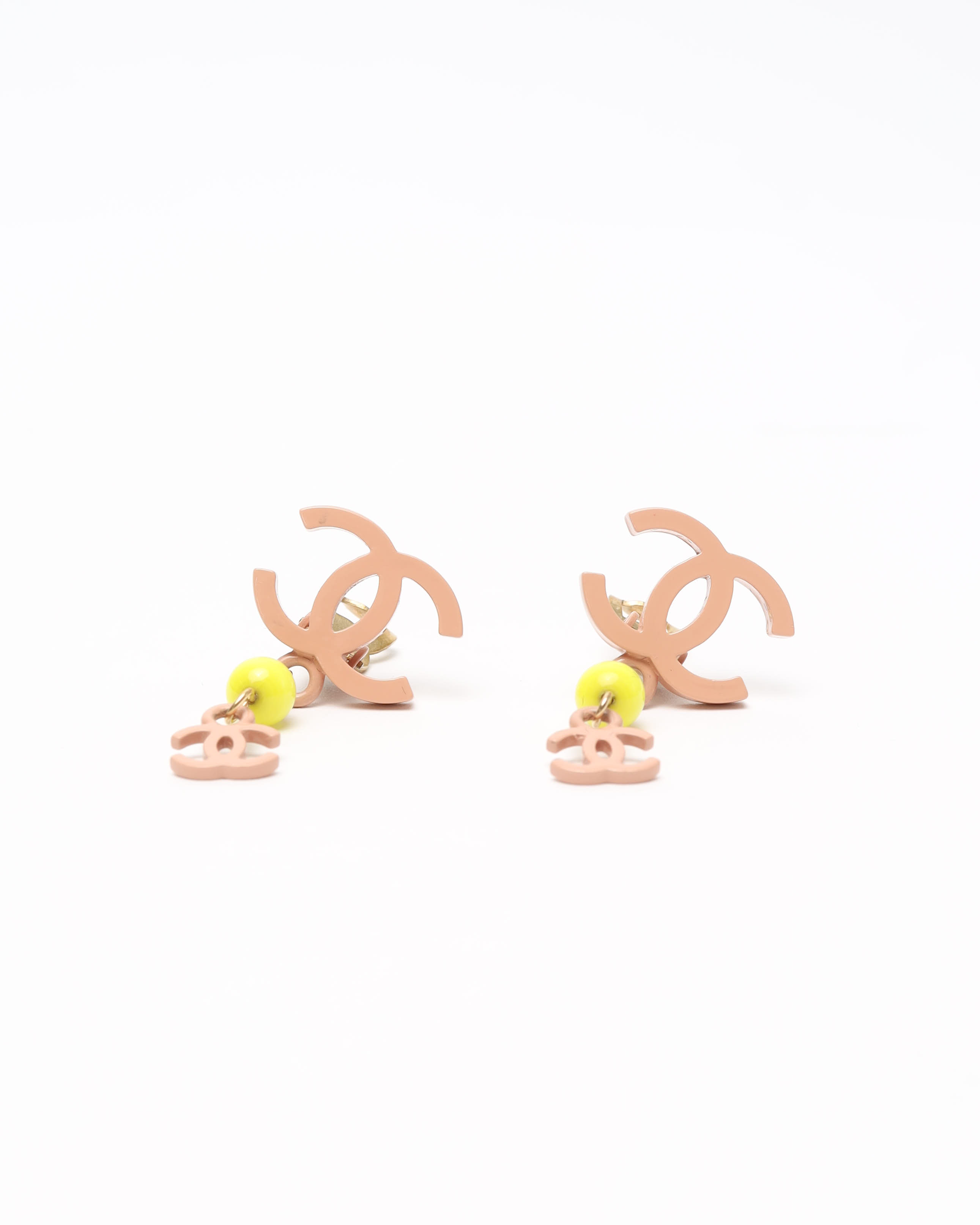 Pre-owned Chanel Coco Mark Dangling Earrings