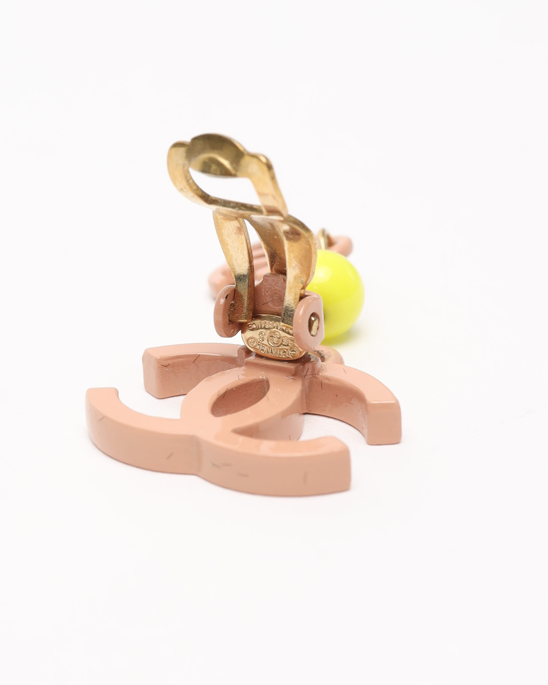 Pre-owned Chanel Coco Mark Dangling Earrings