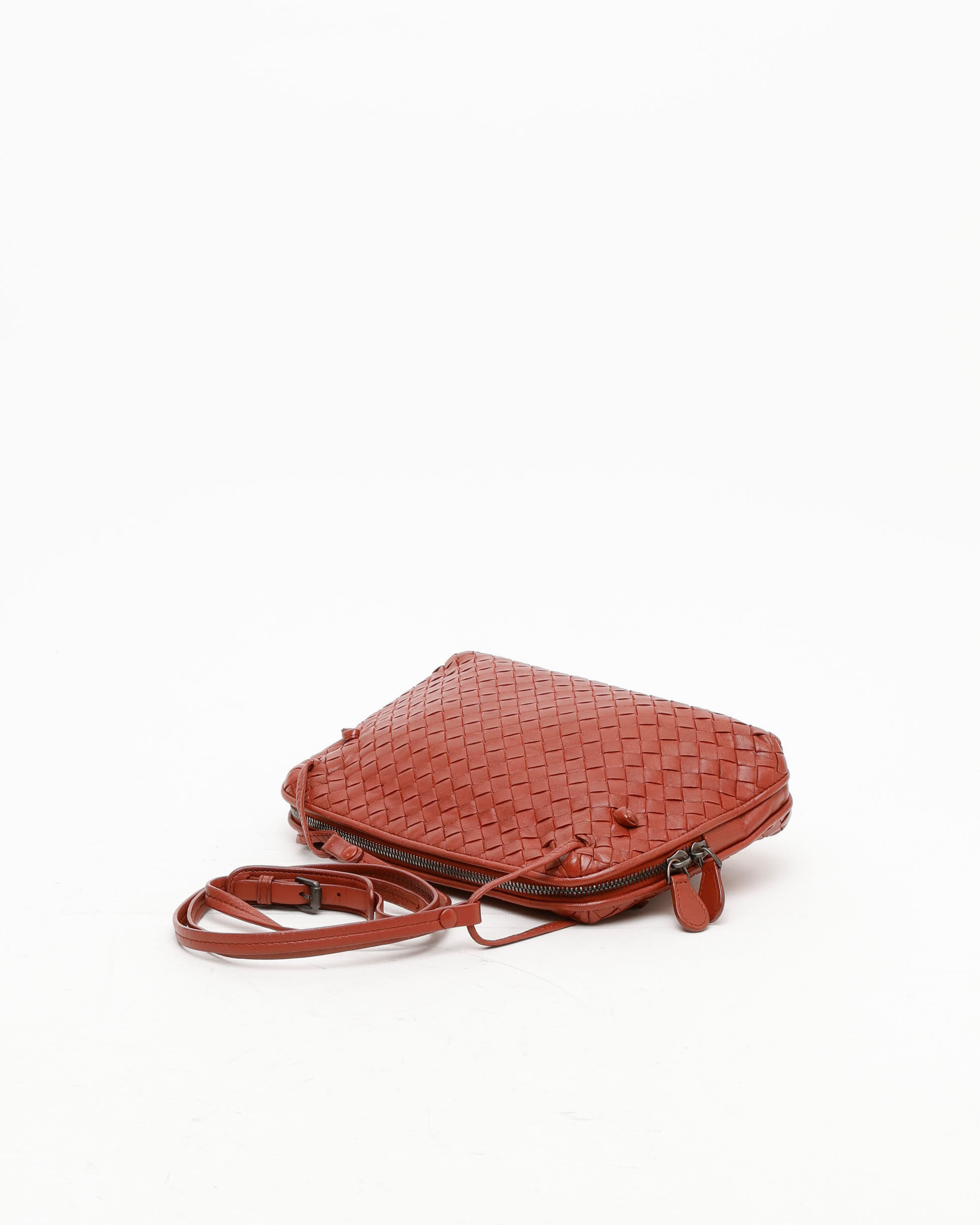 Bottega Veneta Intrecciato Nodini Bag In Brown