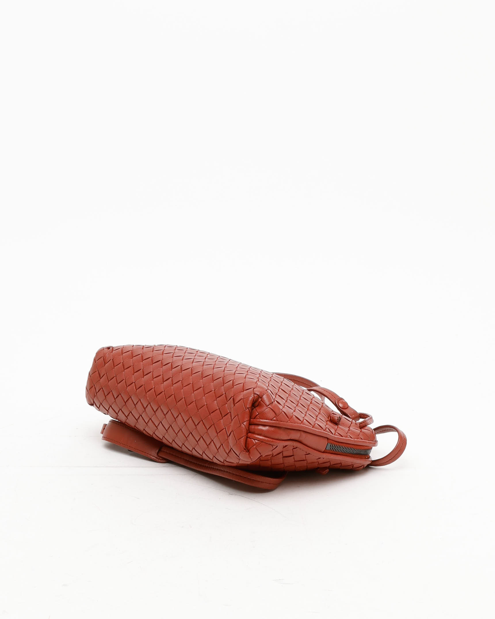 Bottega Veneta Intrecciato Nodini Bag In Brown