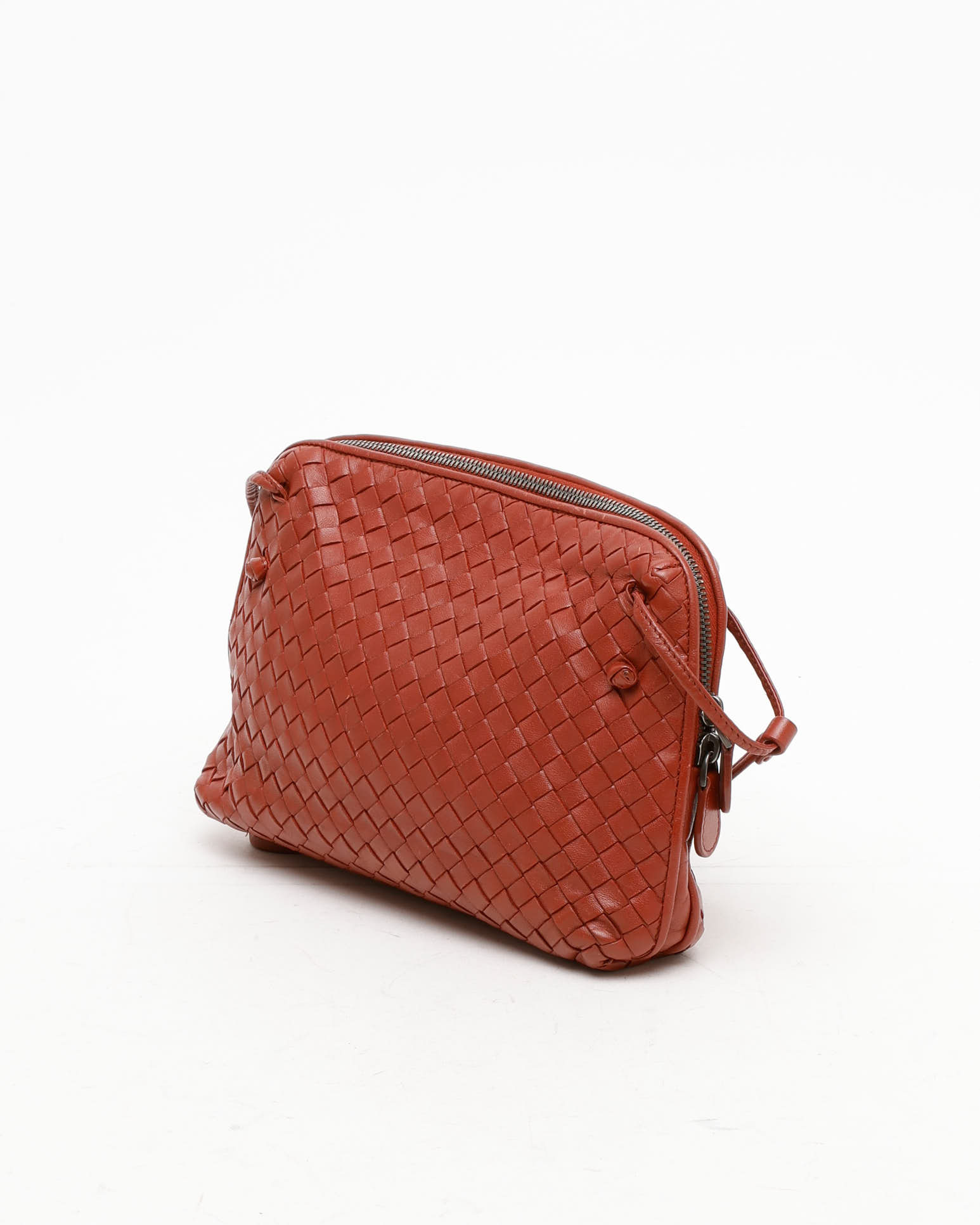 Bottega Veneta Intrecciato Nodini Bag In Brown