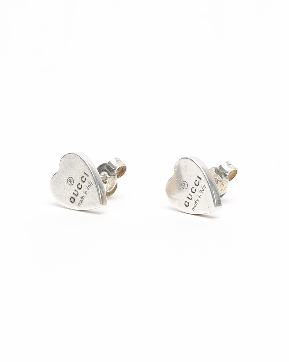 Gucci Heart Silver Earrings