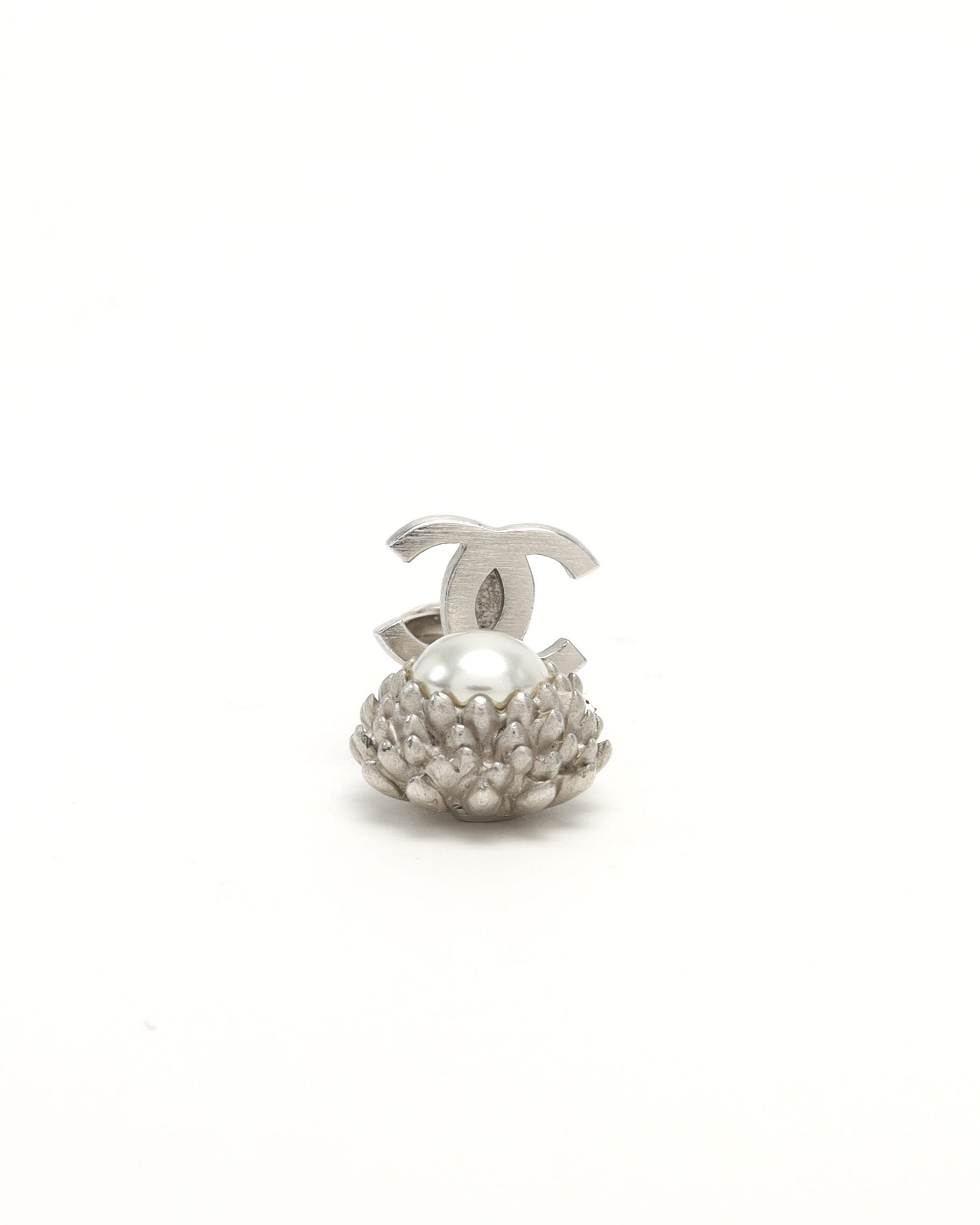Pre-owned Chanel Coco Mark Dangling Clip-on Earrings