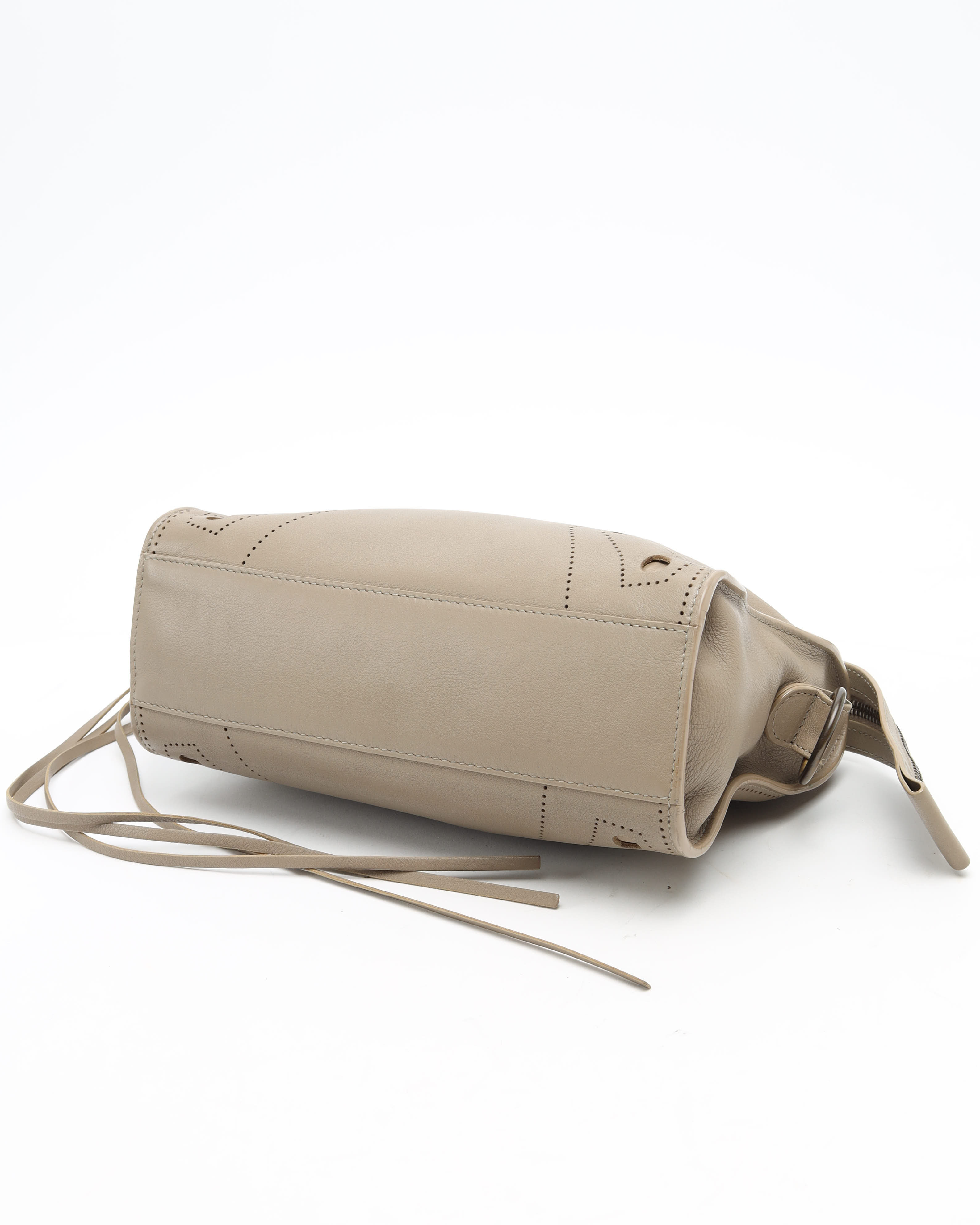 Balenciaga Small City Blackout Bag In Neutral