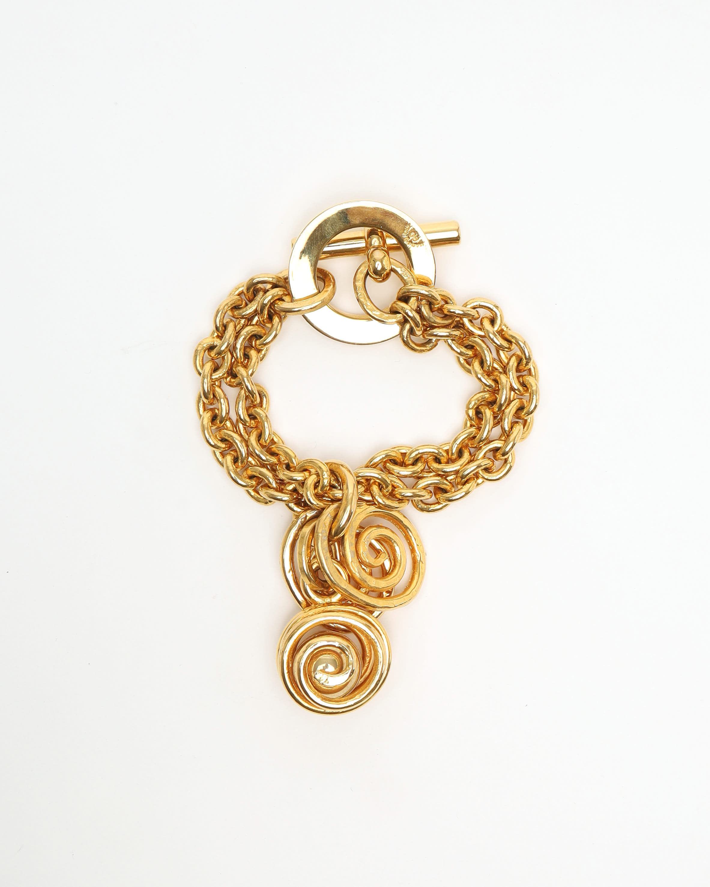 Celine Céline Charm Bracelet In Gold