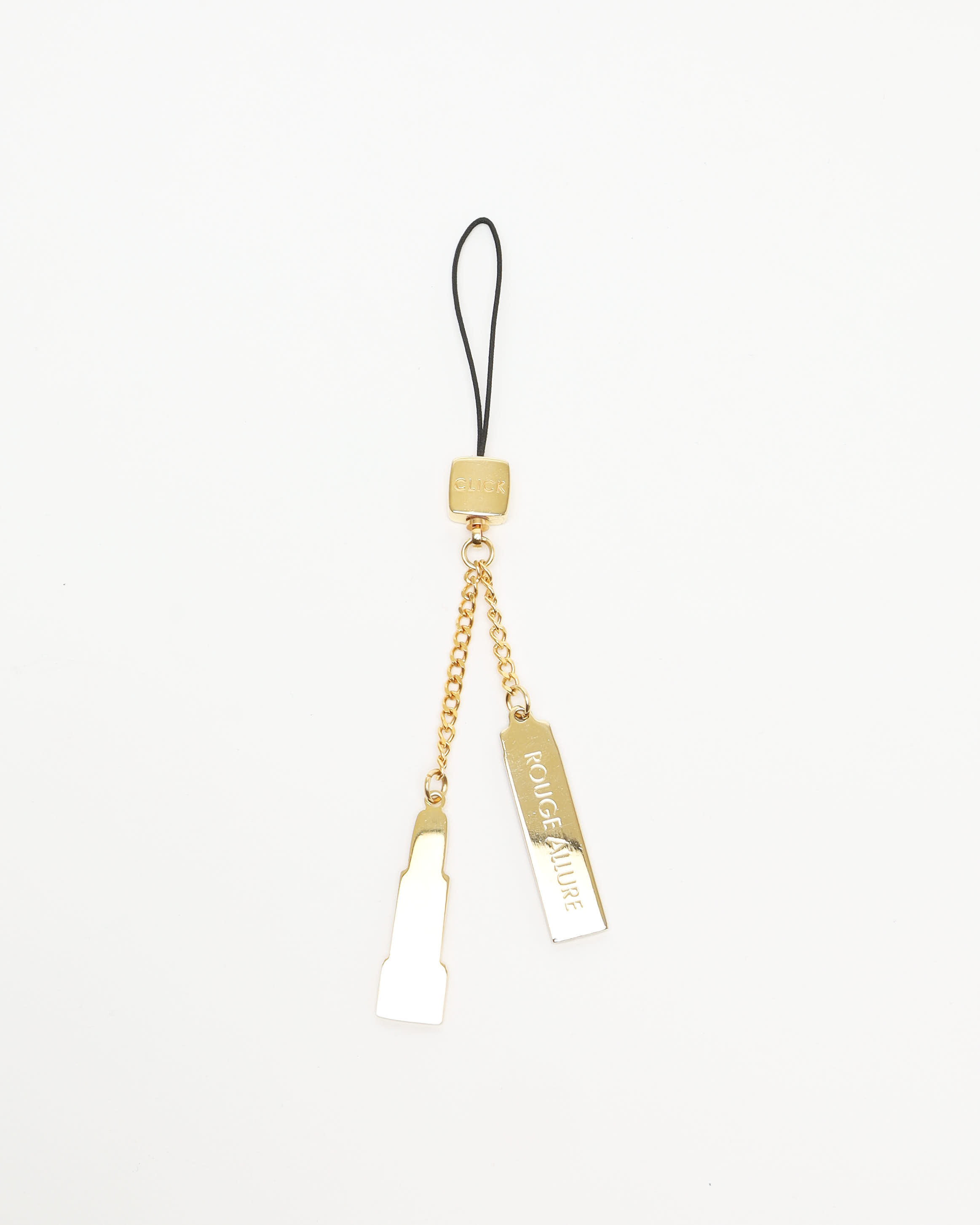 Pre-owned Chanel Gold-tone Lip Motif Charm