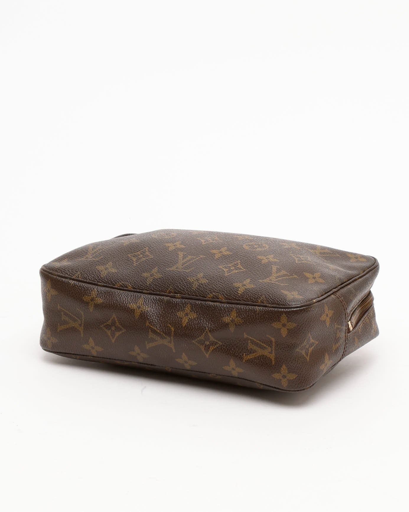 Pre-owned Louis Vuitton Monogram Trousse Toilette 23 Bag In Brown