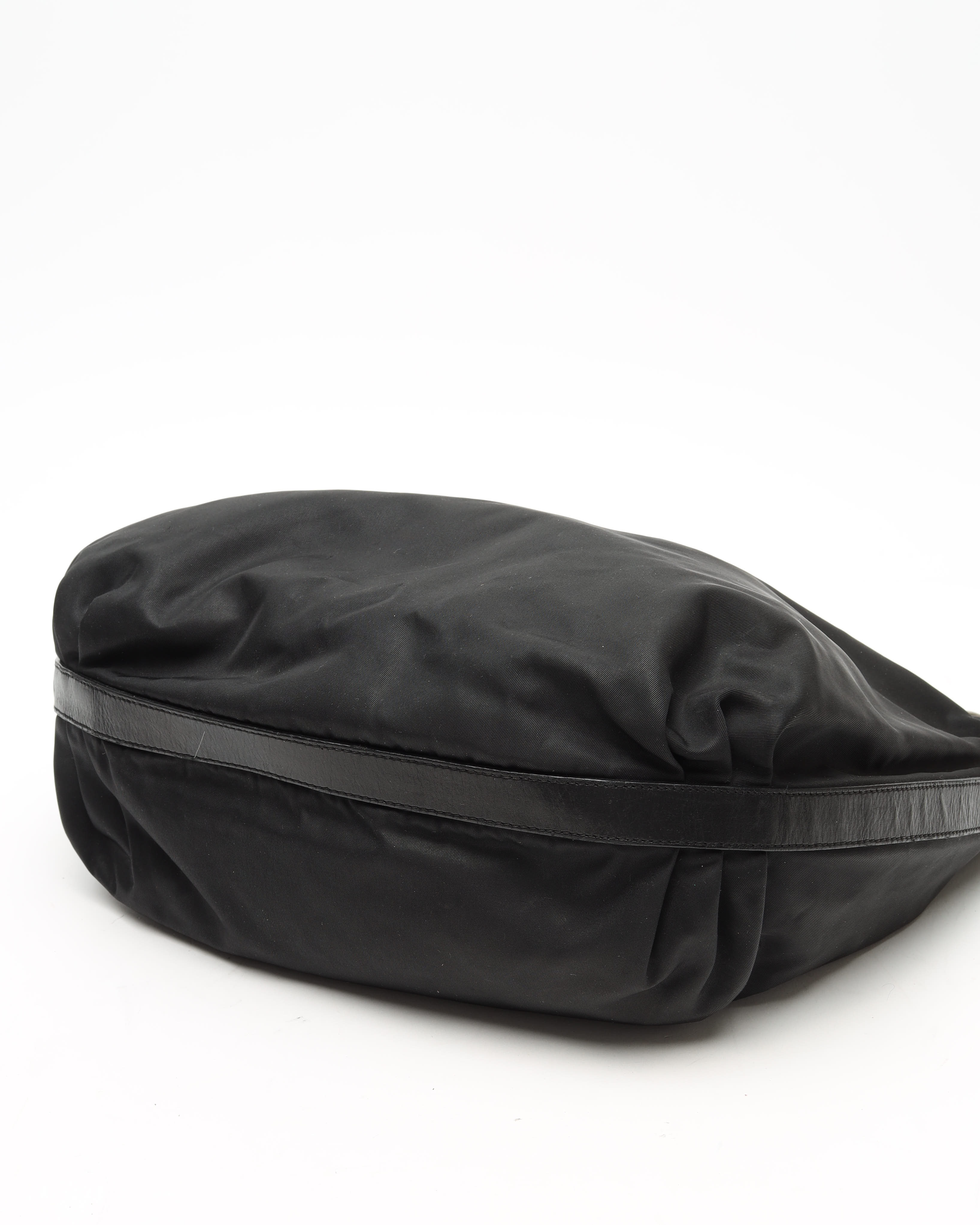 Prada Tessuto Hobo Bag In Black