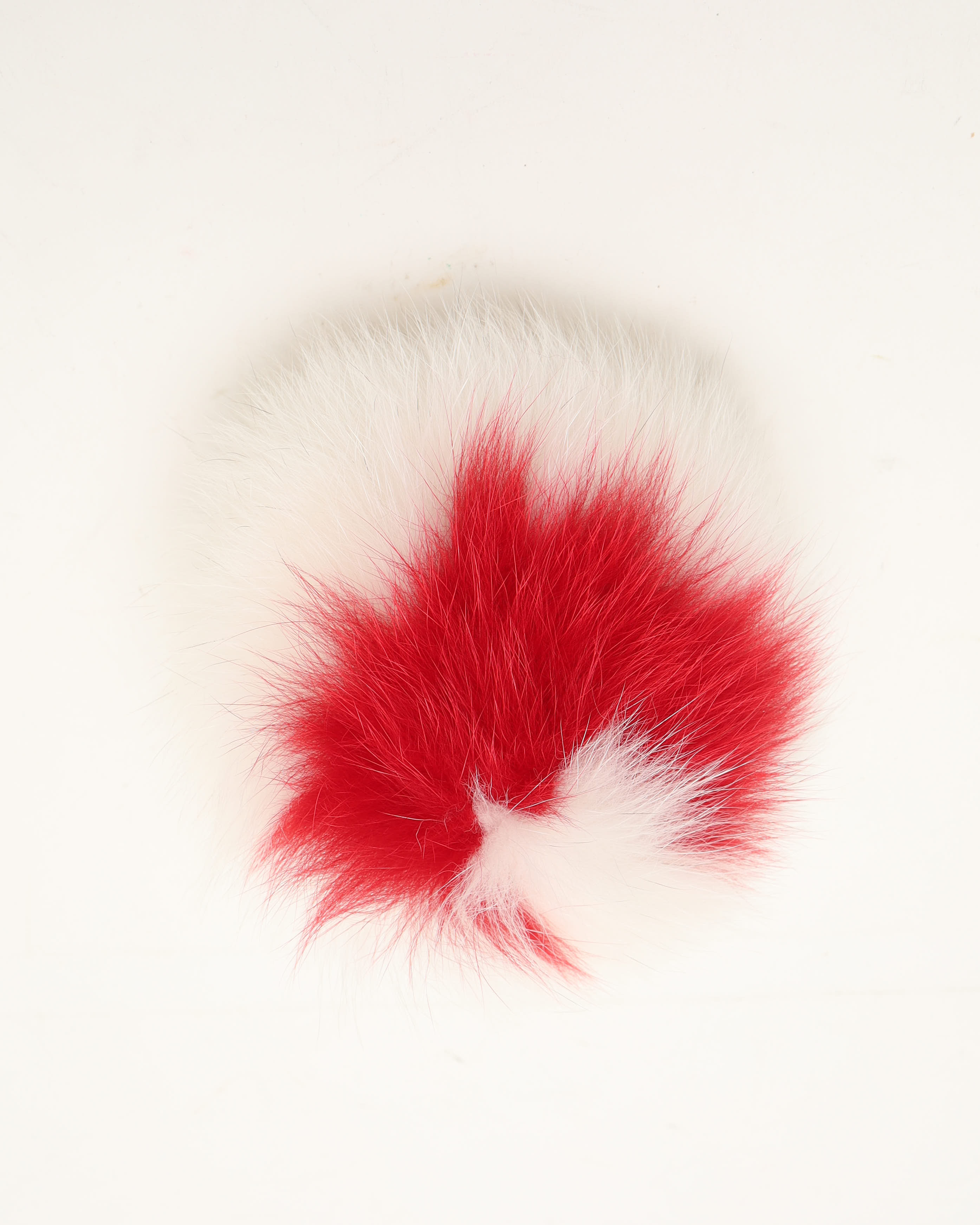 Fendi Pom-pom Fur Charm In White