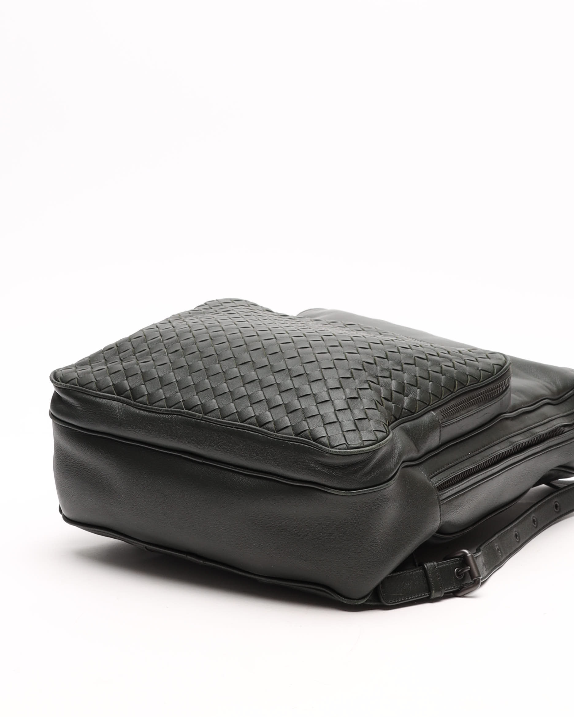 Bottega Veneta Intrecciato Backpack In Black