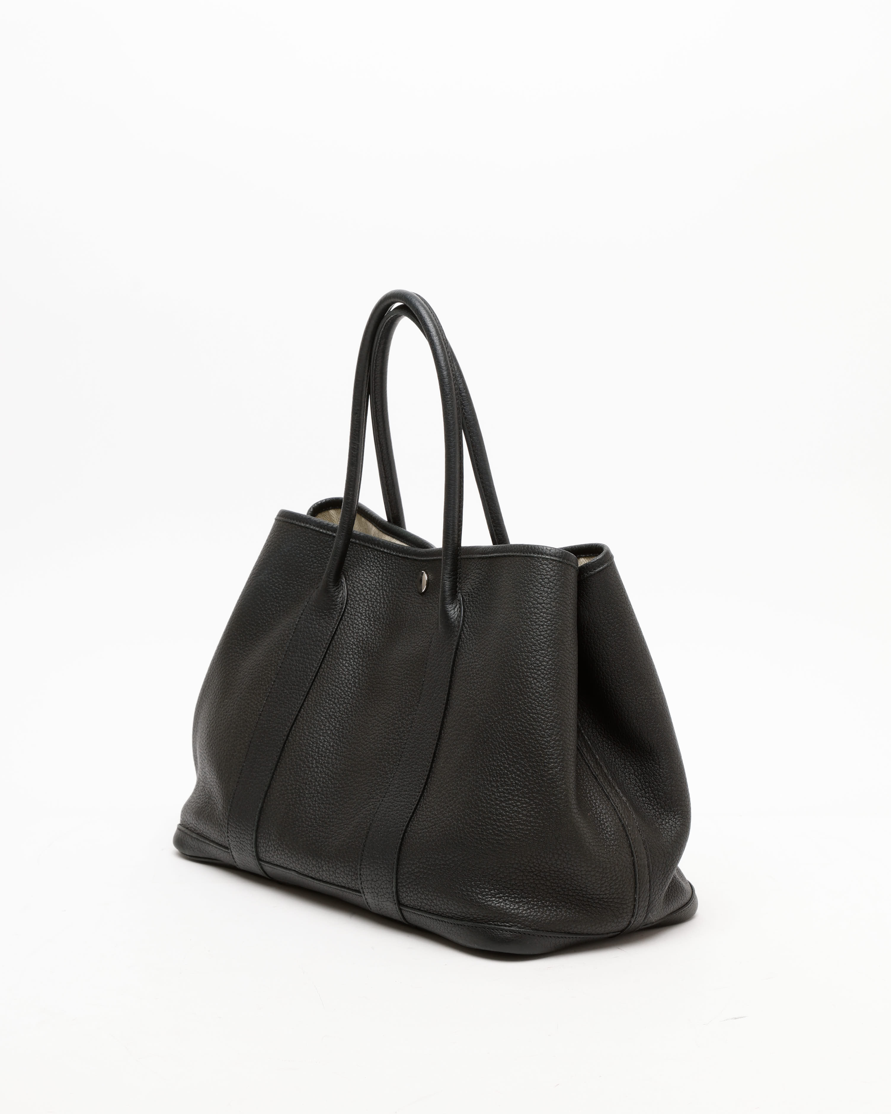 Pre-owned Hermes Hermès Negonda Garden Party 36 Tote Bag In Black
