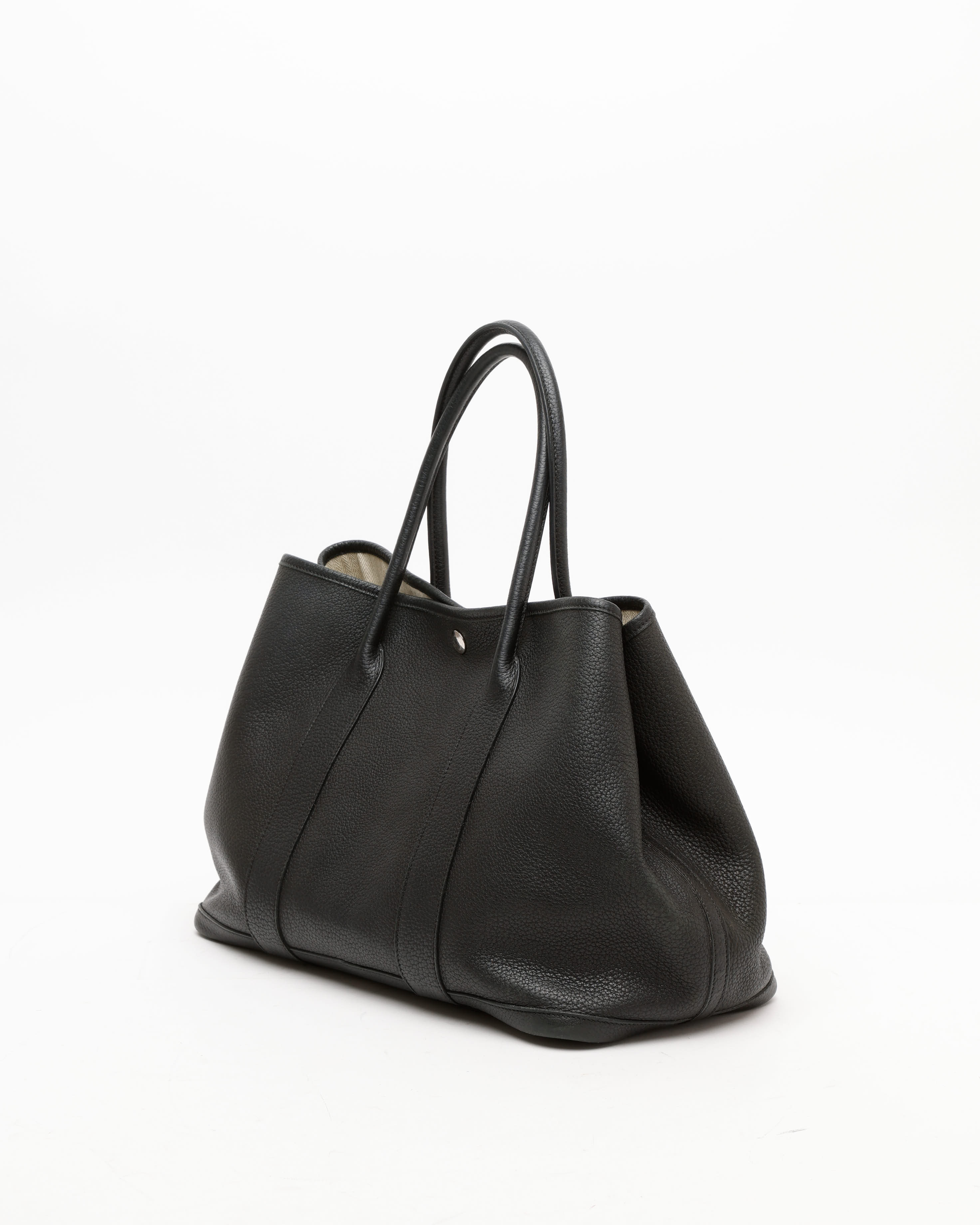 Pre-owned Hermes Hermès Negonda Garden Party 36 Tote Bag In Black