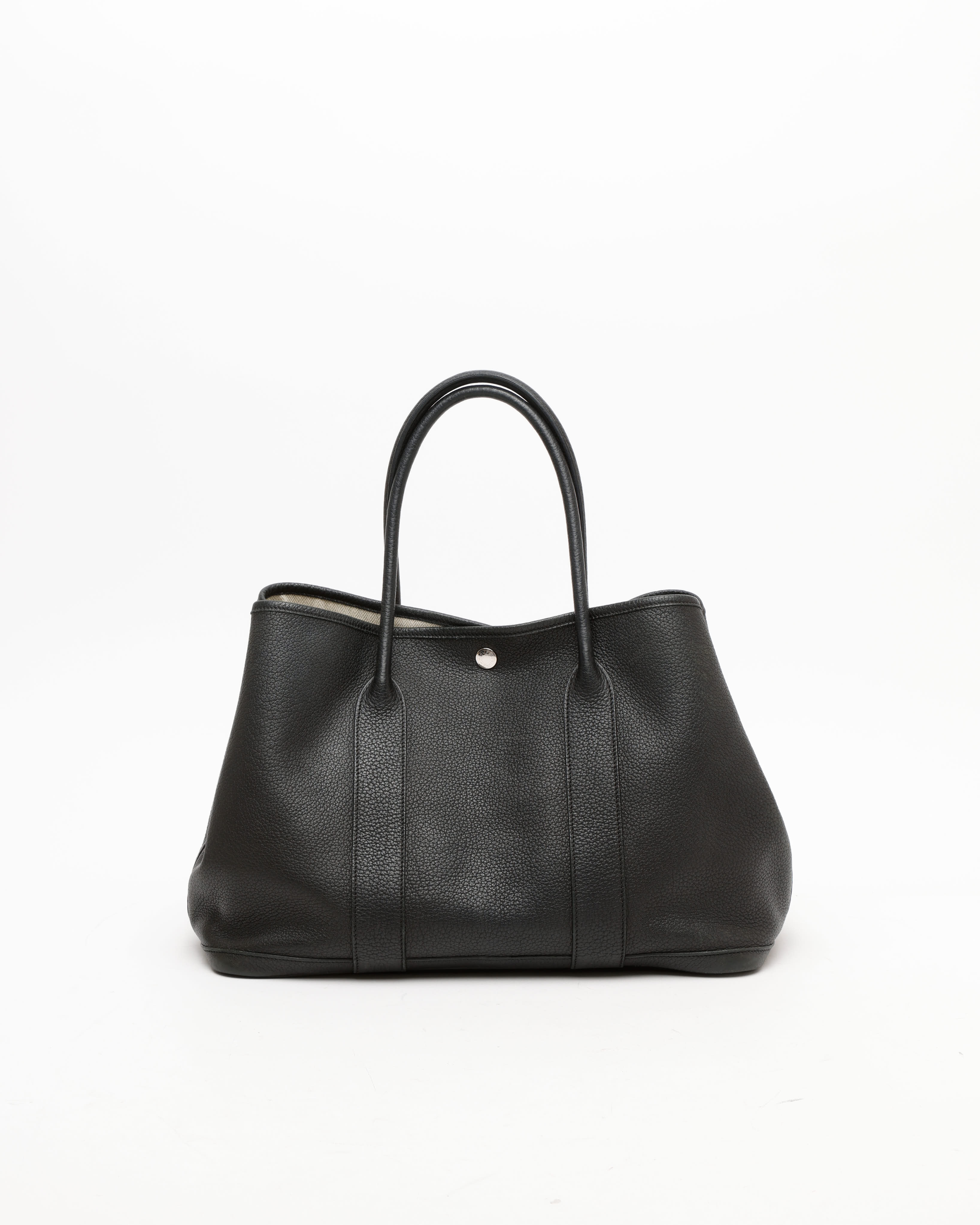 Pre-owned Hermes Hermès Negonda Garden Party 36 Tote Bag In Black