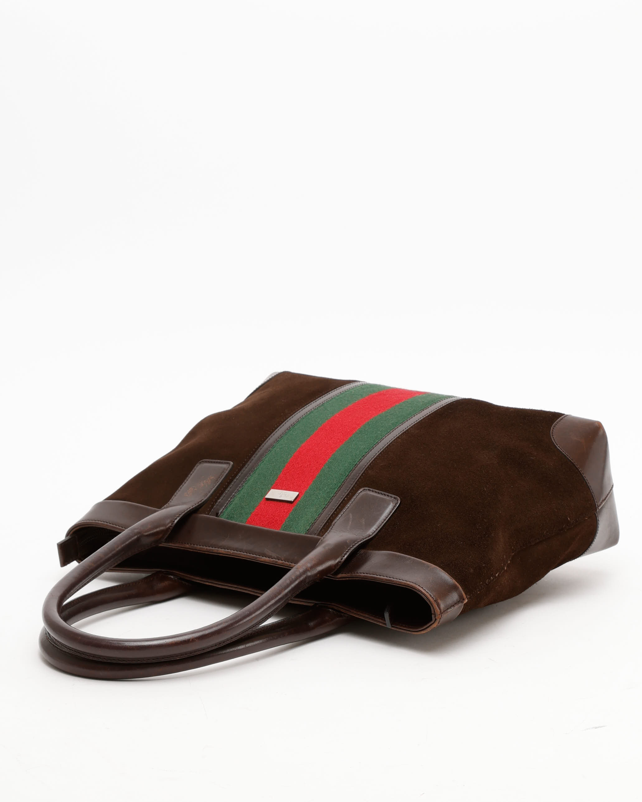Gucci Sherry Line Tote Bag In Brown