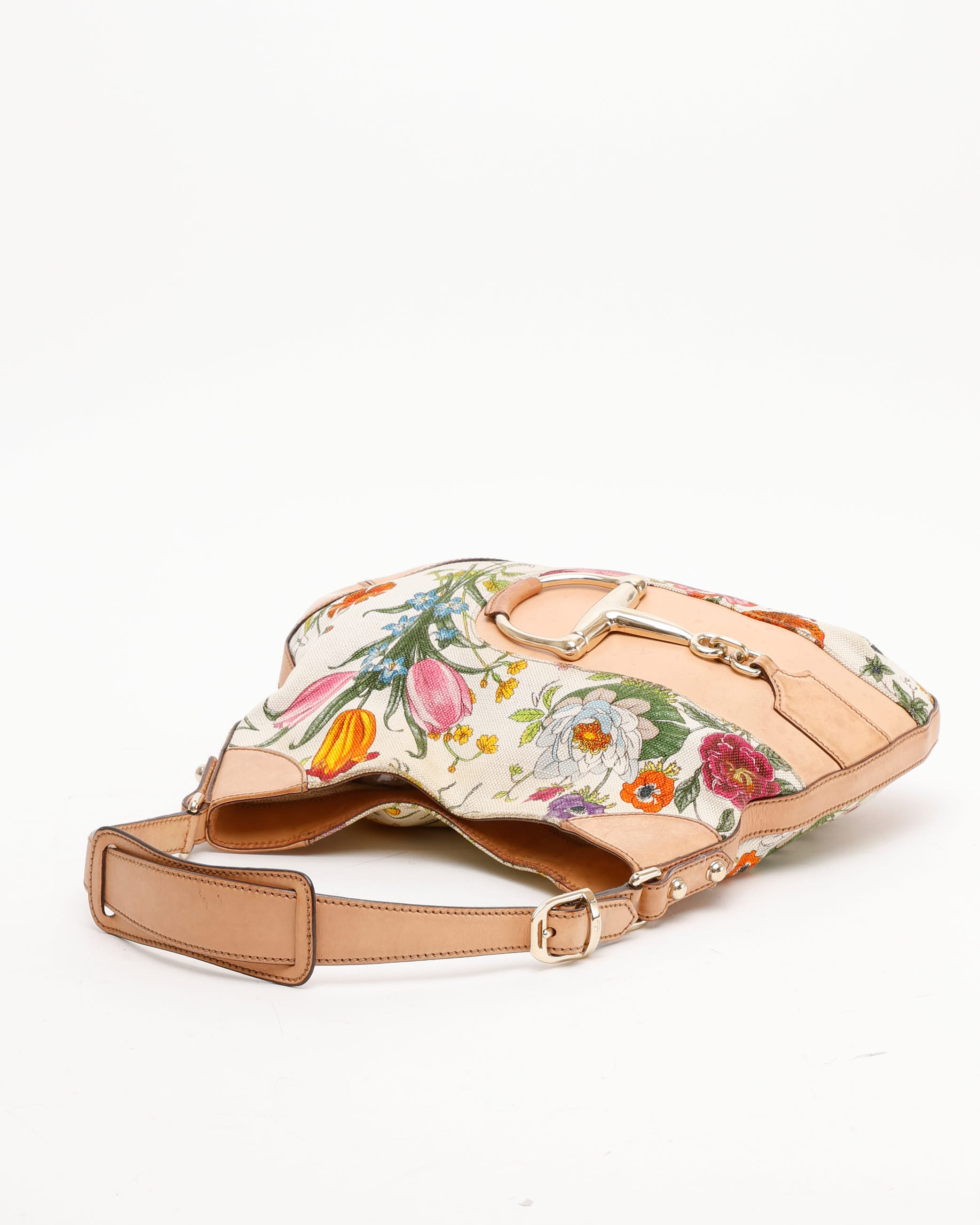 Gucci Floral Horsebit Bag