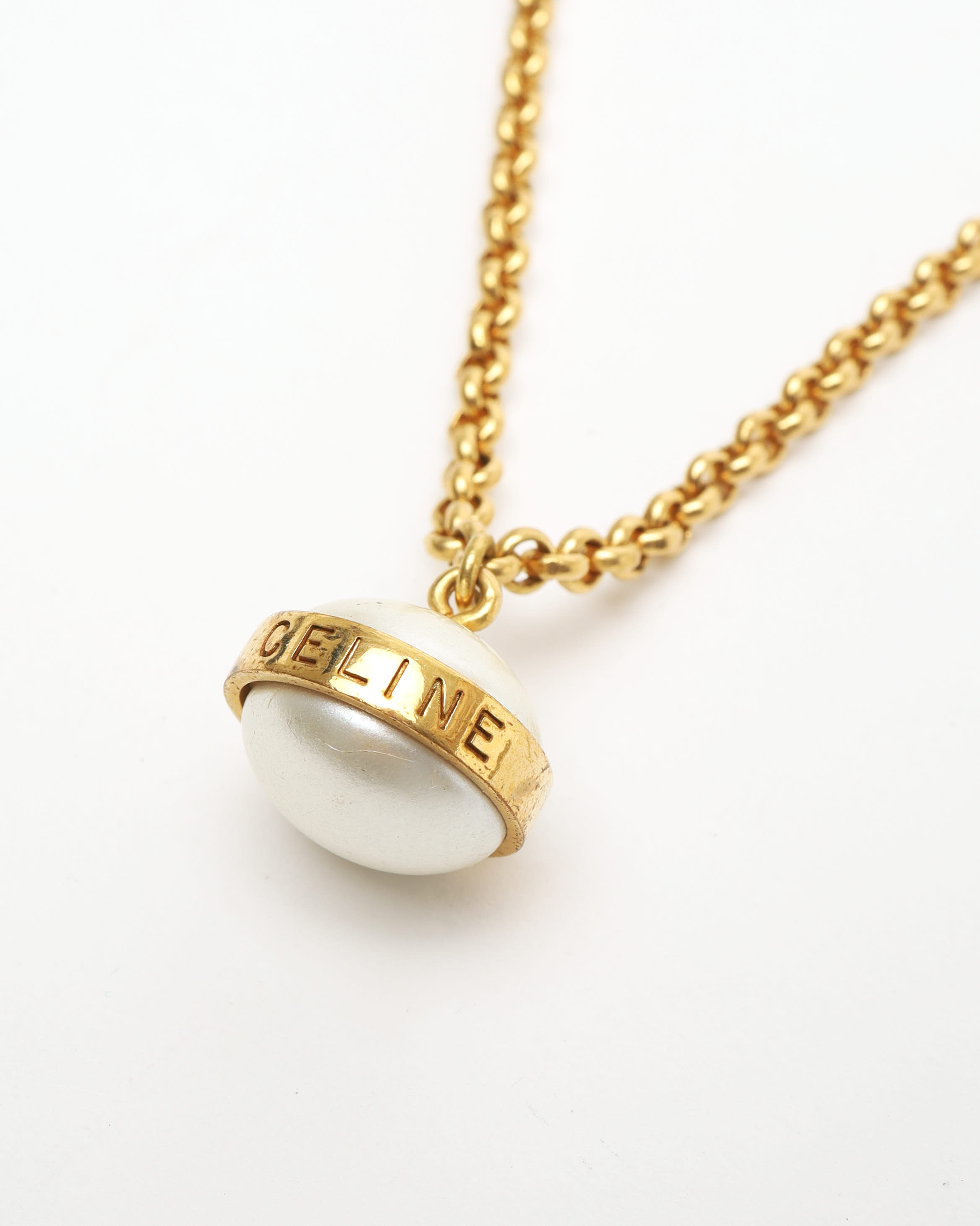 Celine Céline Pearl Necklace