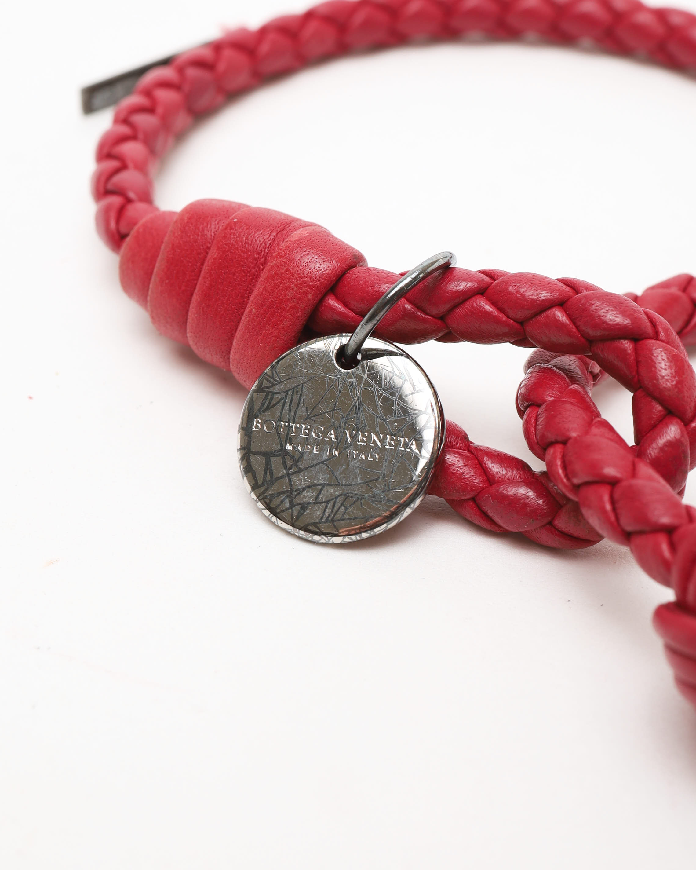 Bottega Veneta Intrecciato Leather Bracelet