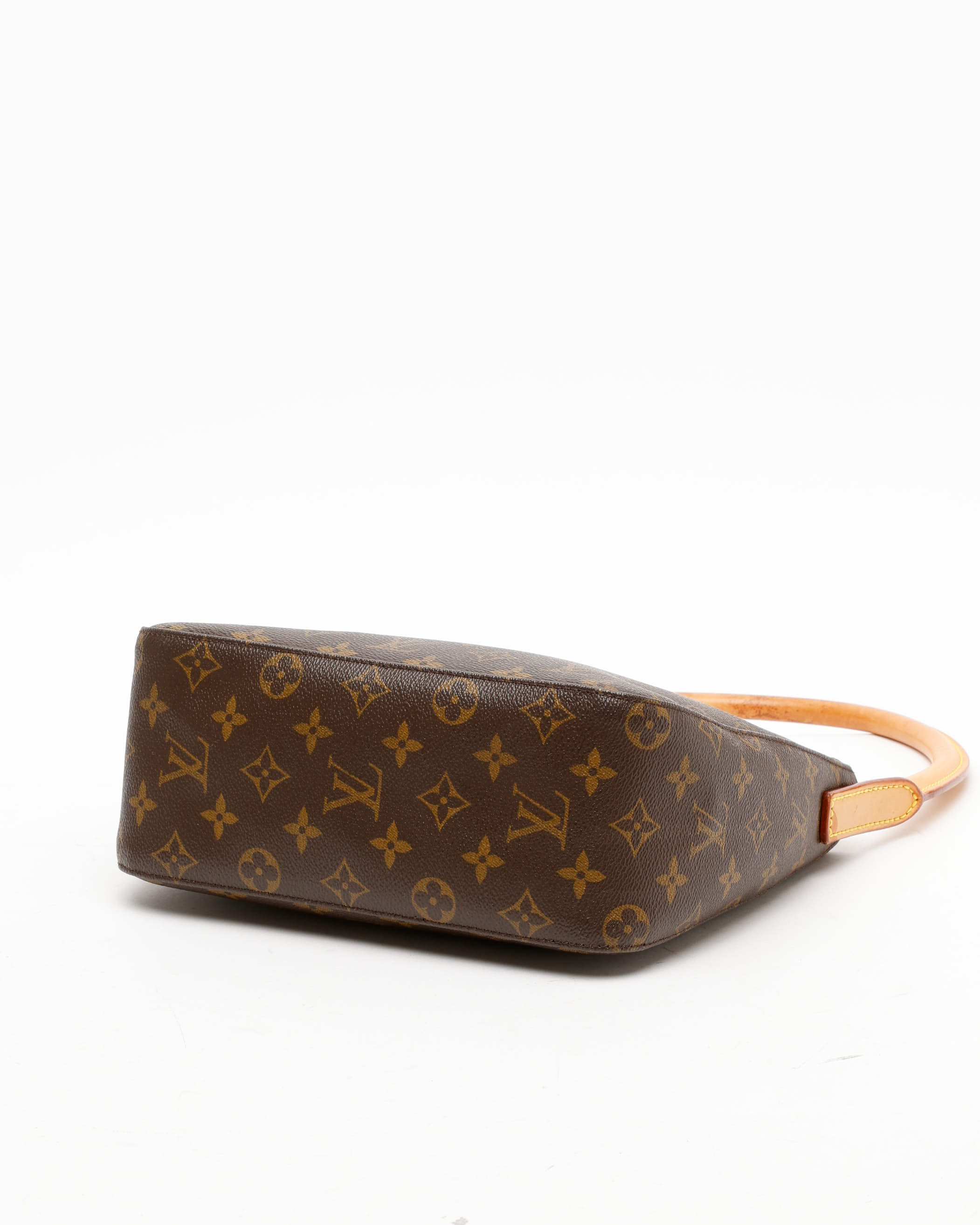 Pre-owned Louis Vuitton Monogram Looping Mm Bag In Brown