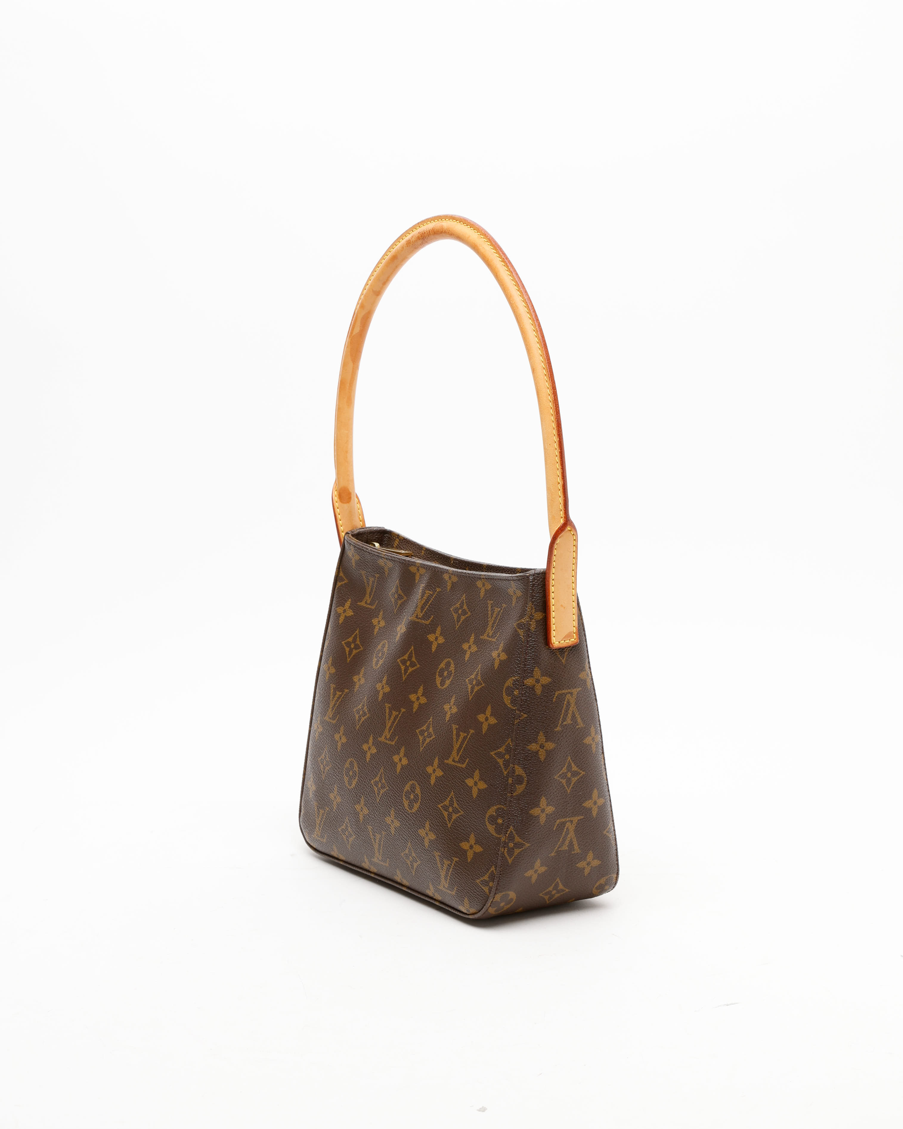 Pre-owned Louis Vuitton Monogram Looping Mm Bag In Brown