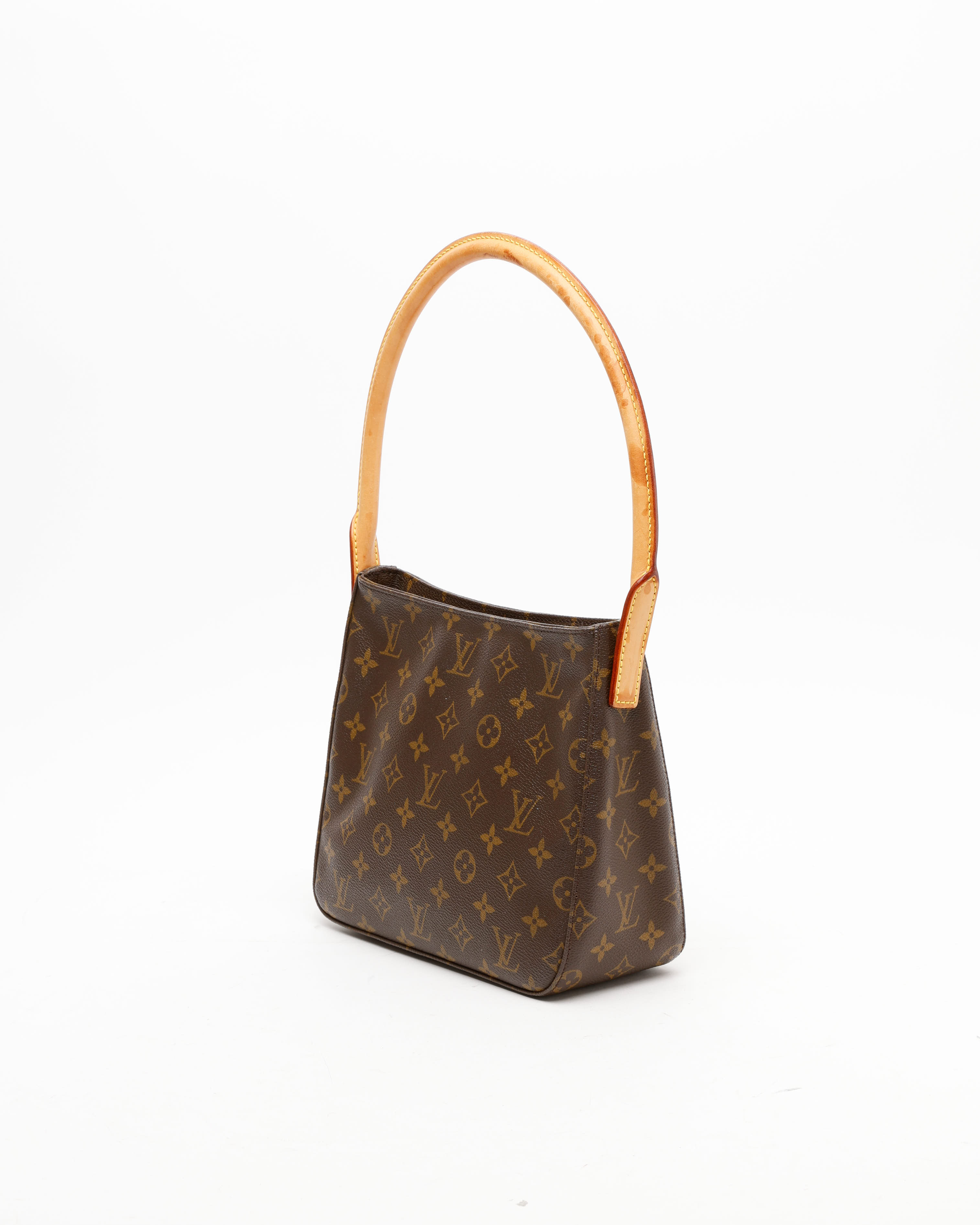Pre-owned Louis Vuitton Monogram Looping Mm Bag In Brown