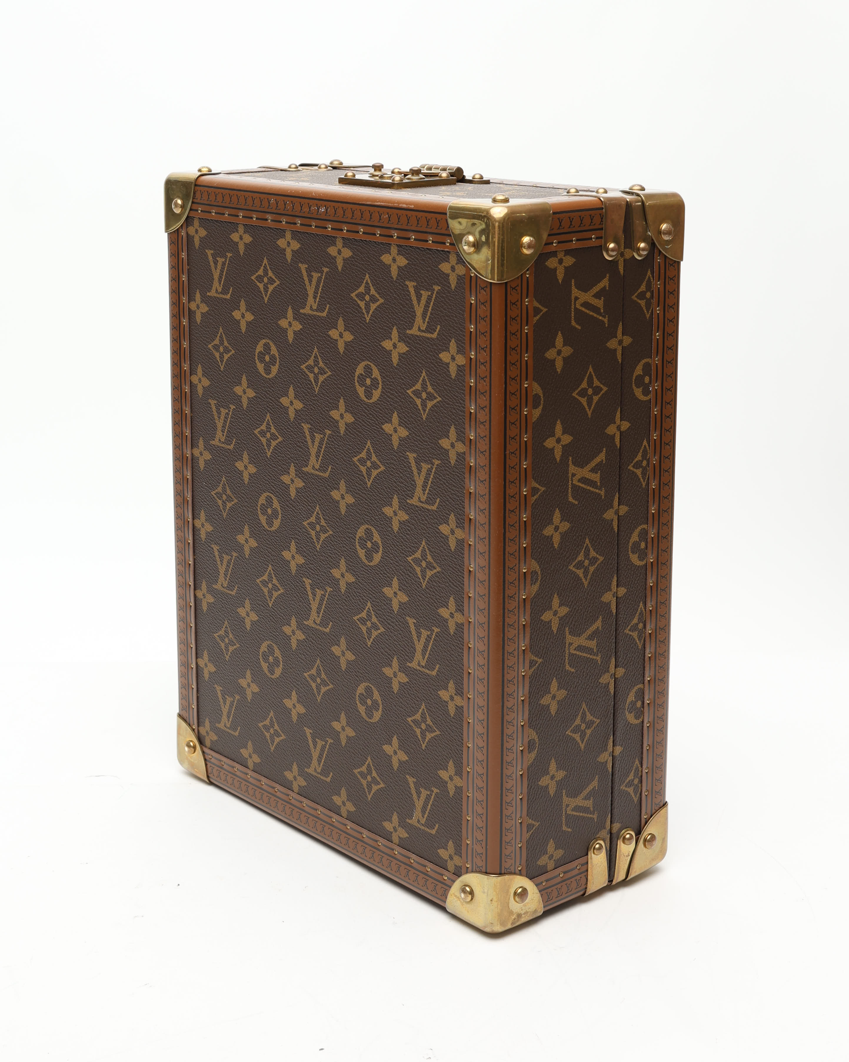 Pre-owned Louis Vuitton Trunk Montall Coffret In Brown