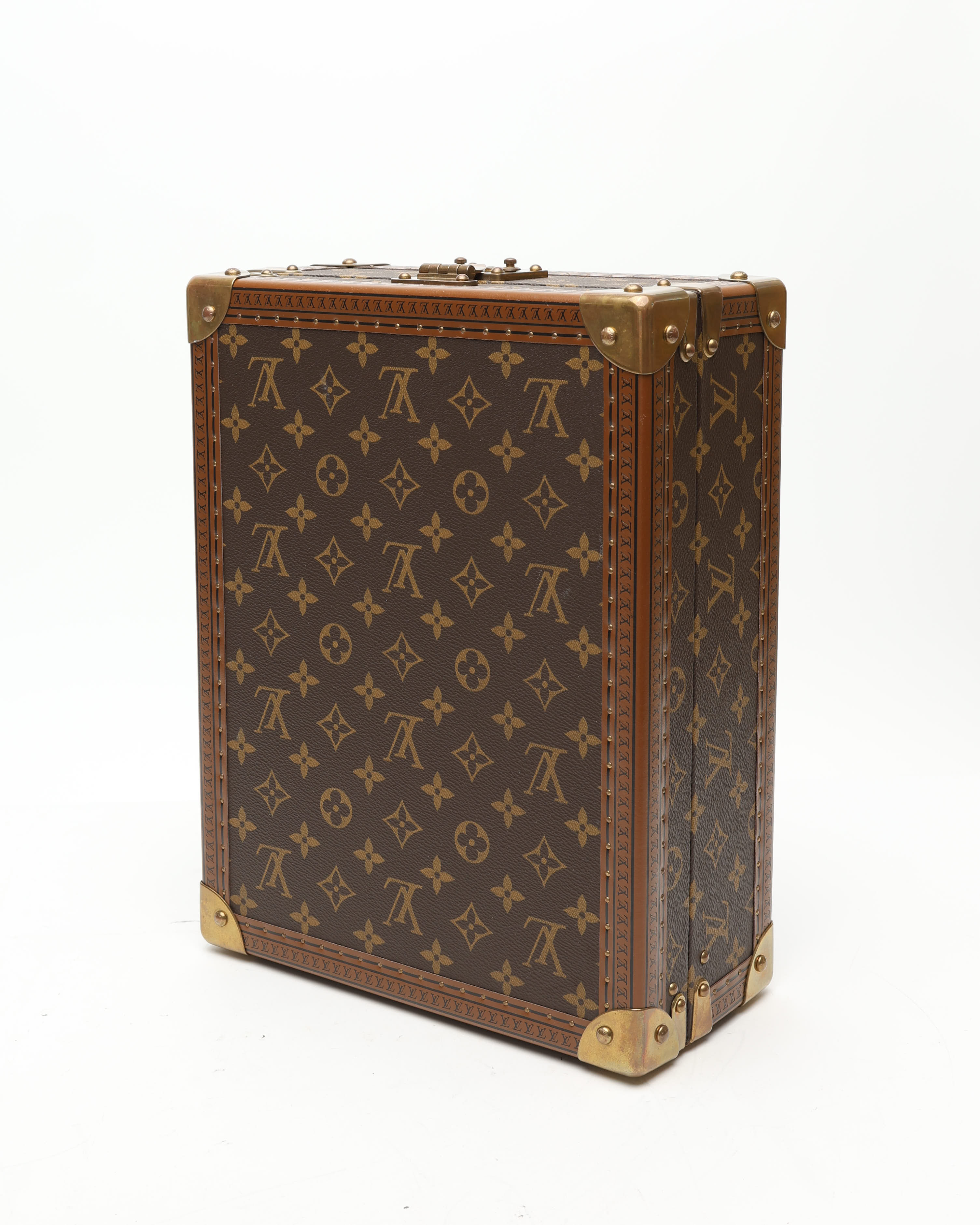 Pre-owned Louis Vuitton Trunk Montall Coffret In Brown