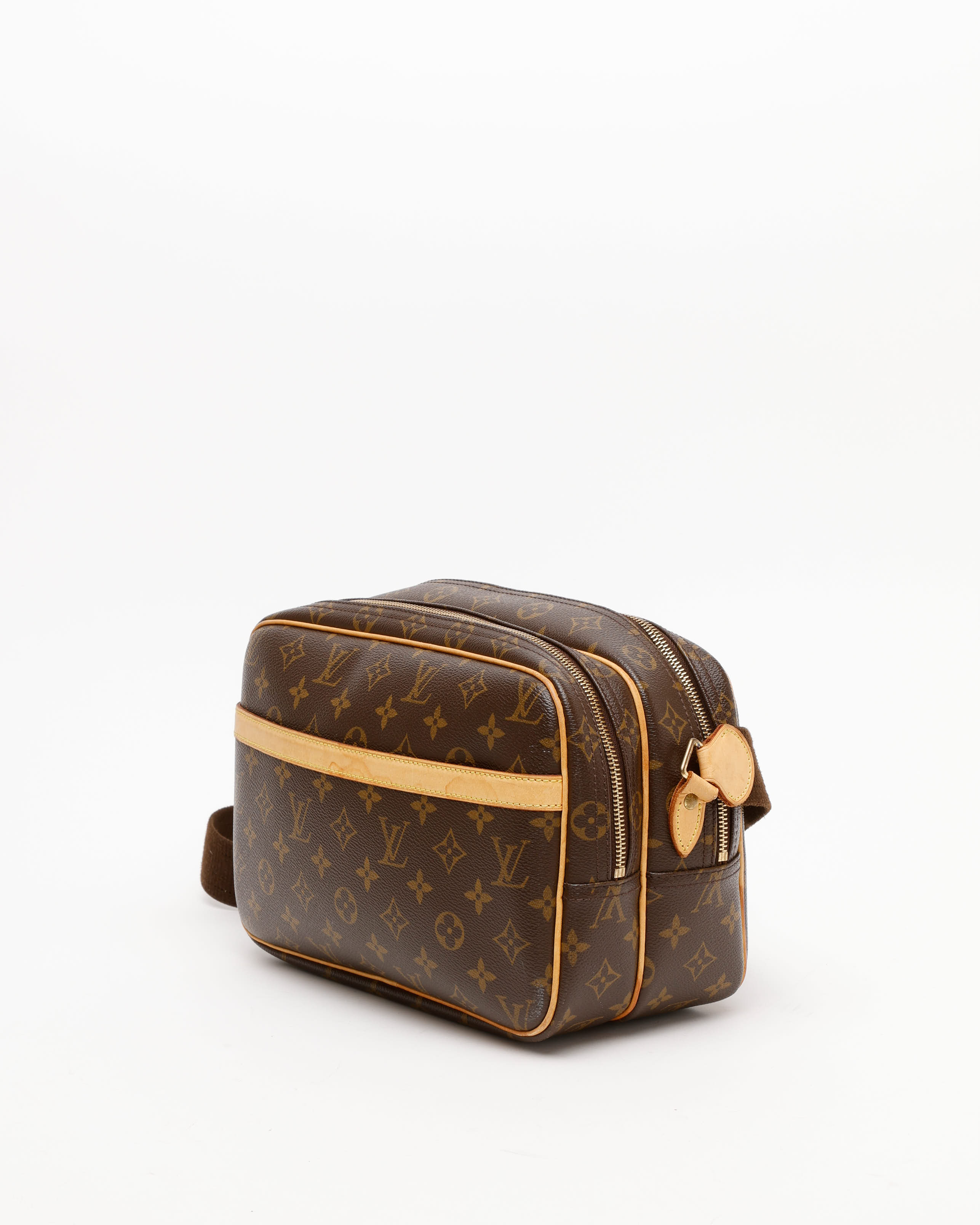 Pre-owned Louis Vuitton Monogram Reporter Pm Bag In Brown