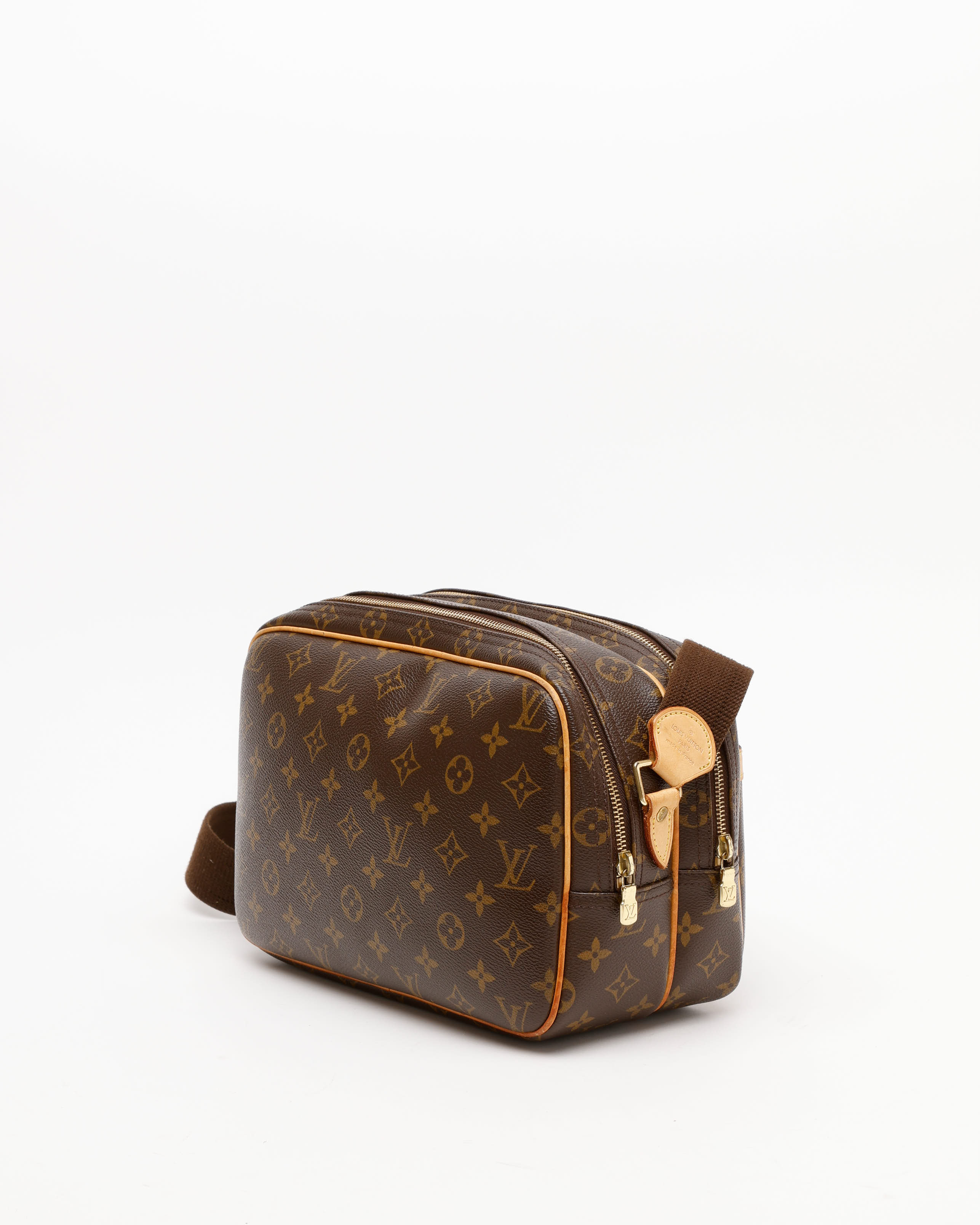 Pre-owned Louis Vuitton Monogram Reporter Pm Bag In Brown