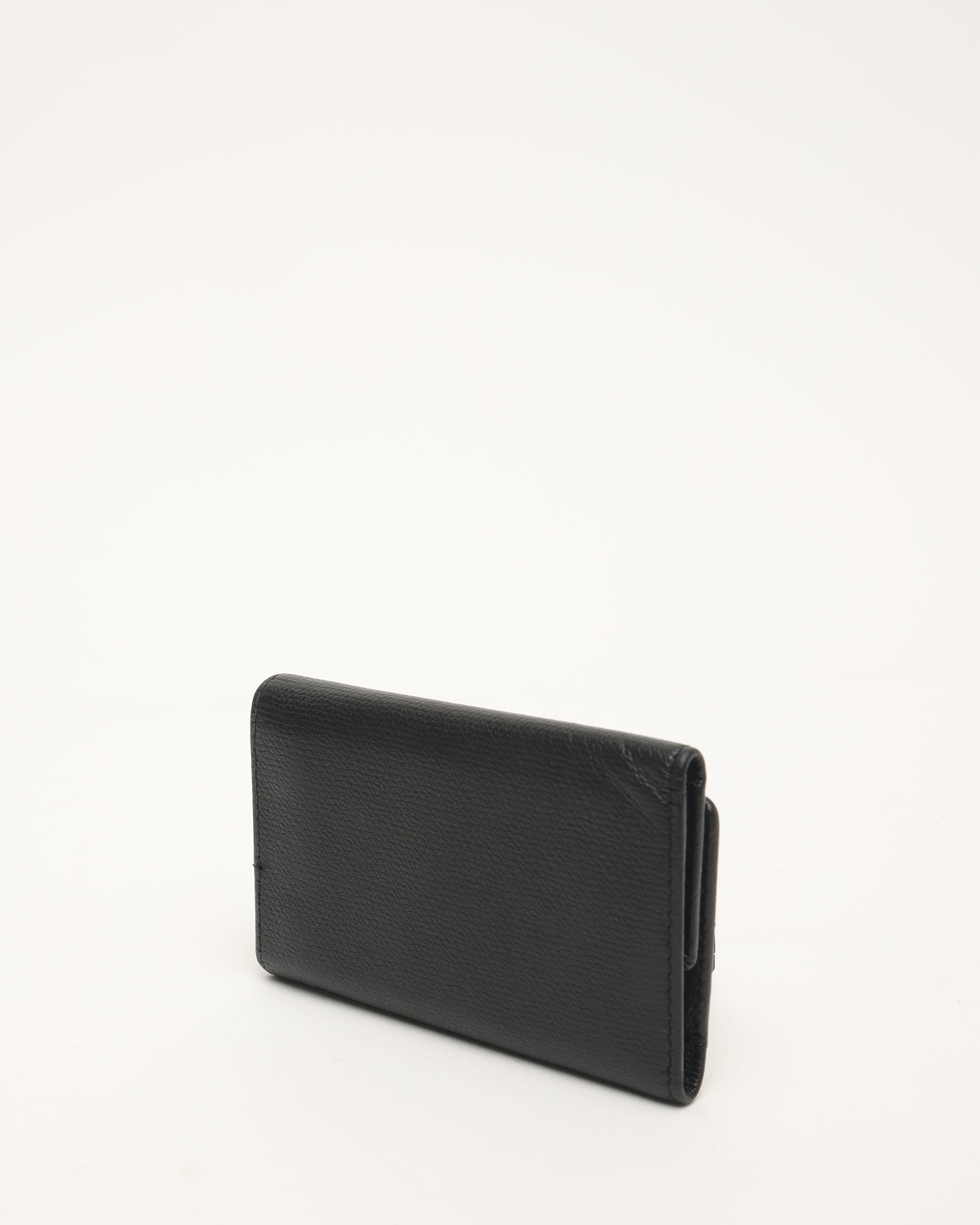 Pre-owned Chanel Coco Mark Key Case In Black