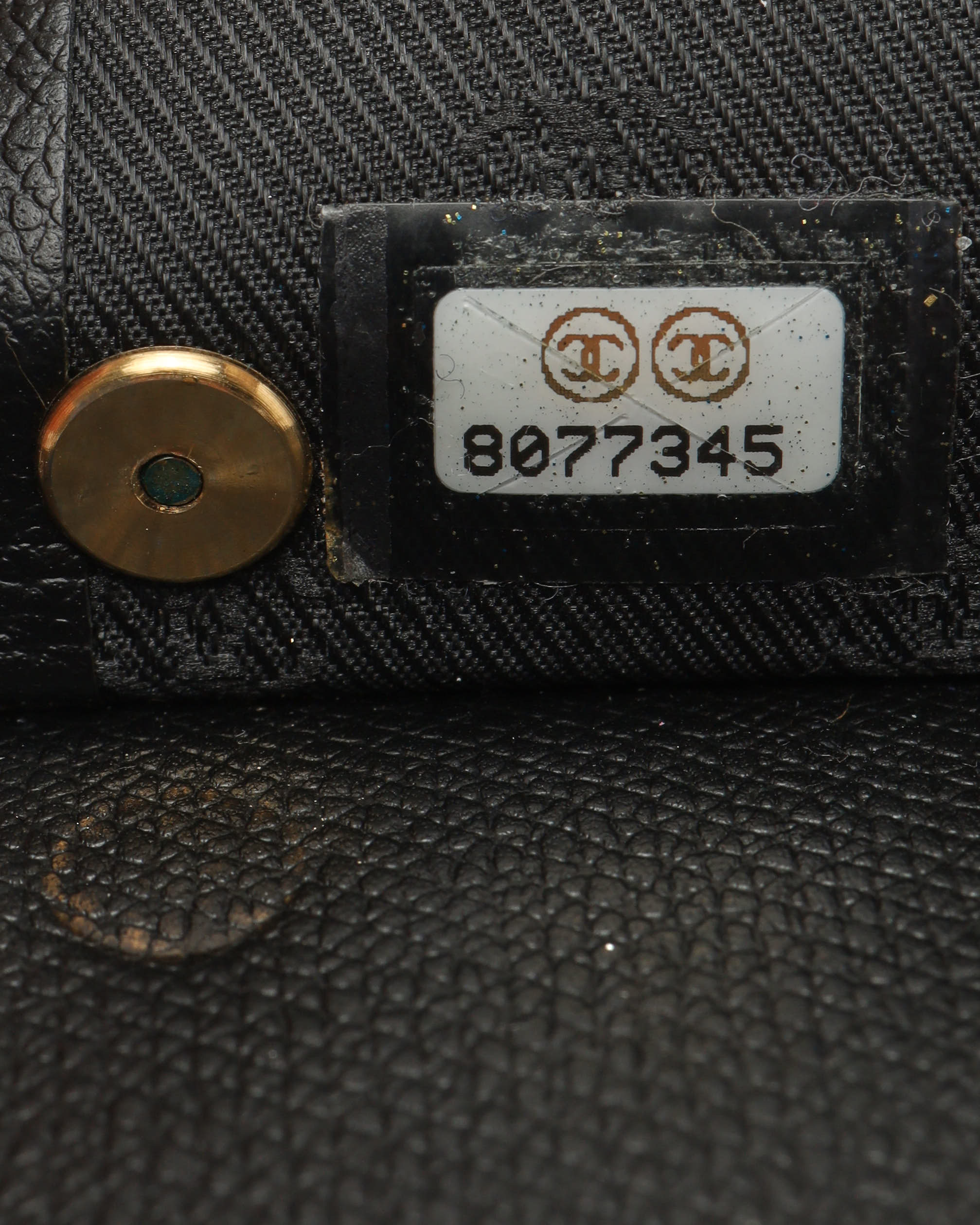 Pre-owned Chanel Coco Mark Key Case In Black