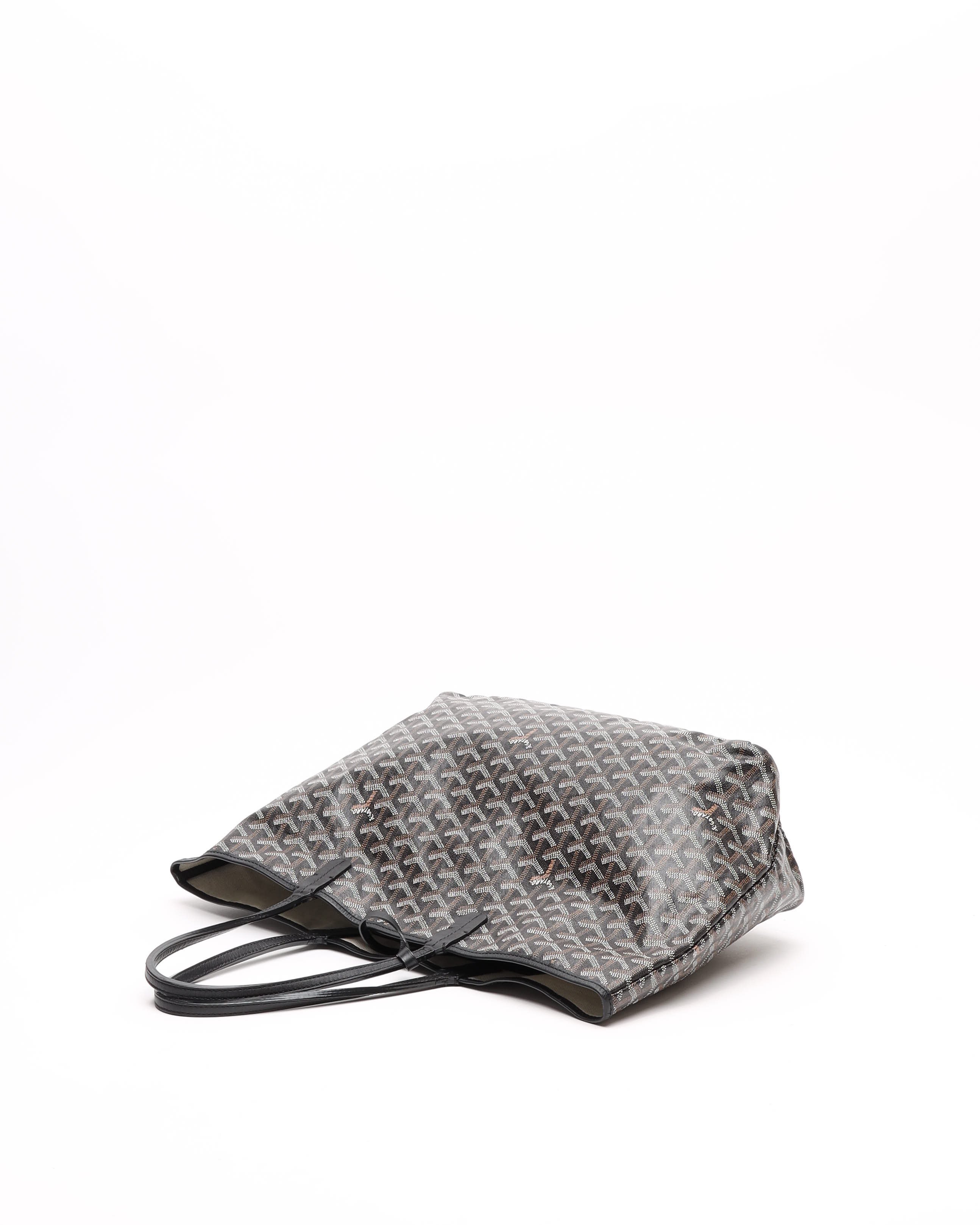 Pre-owned Goyard Saint Louis Pm Tote Bag In Black