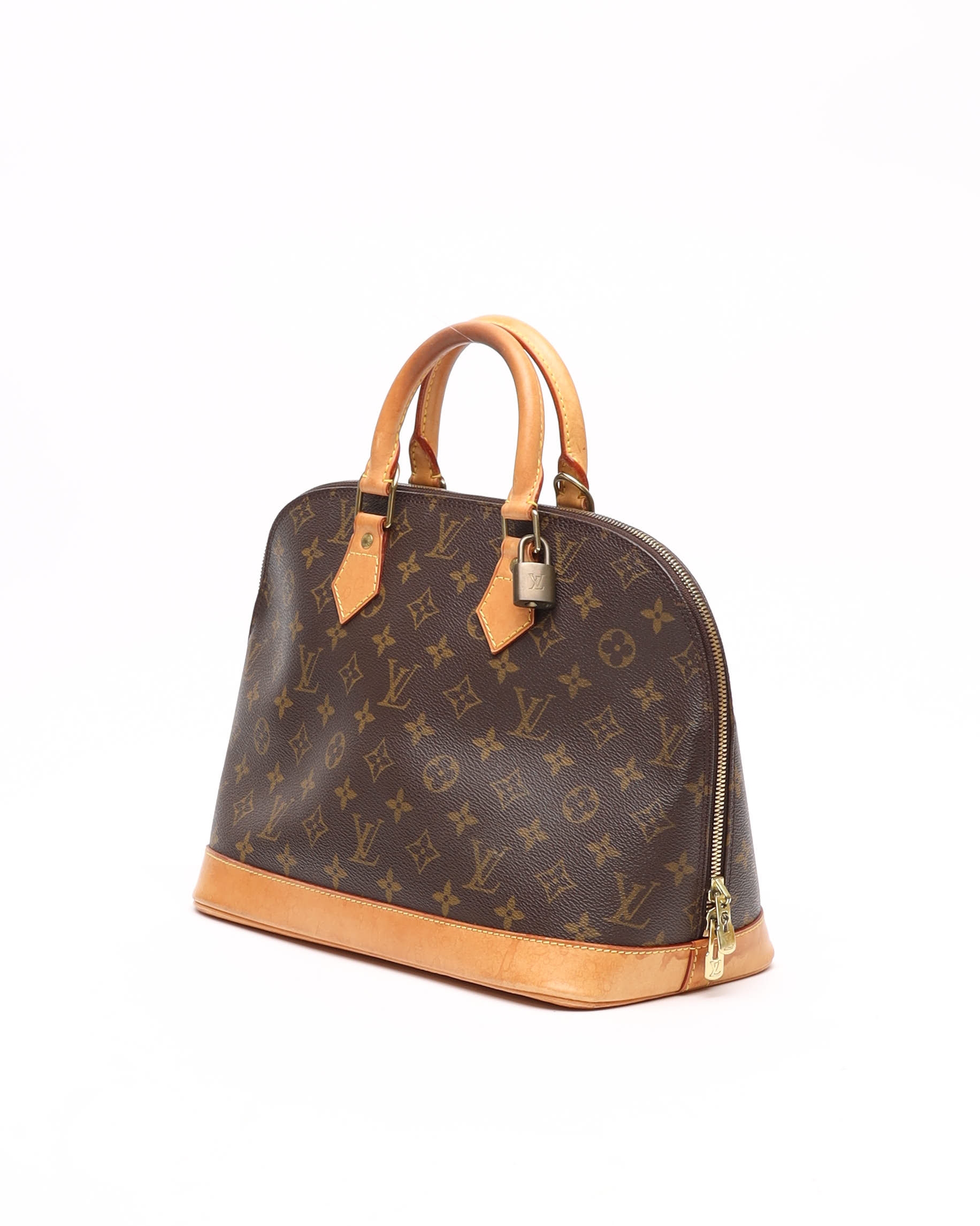 Pre-owned Louis Vuitton Monogram Alma Pm Bag In Brown