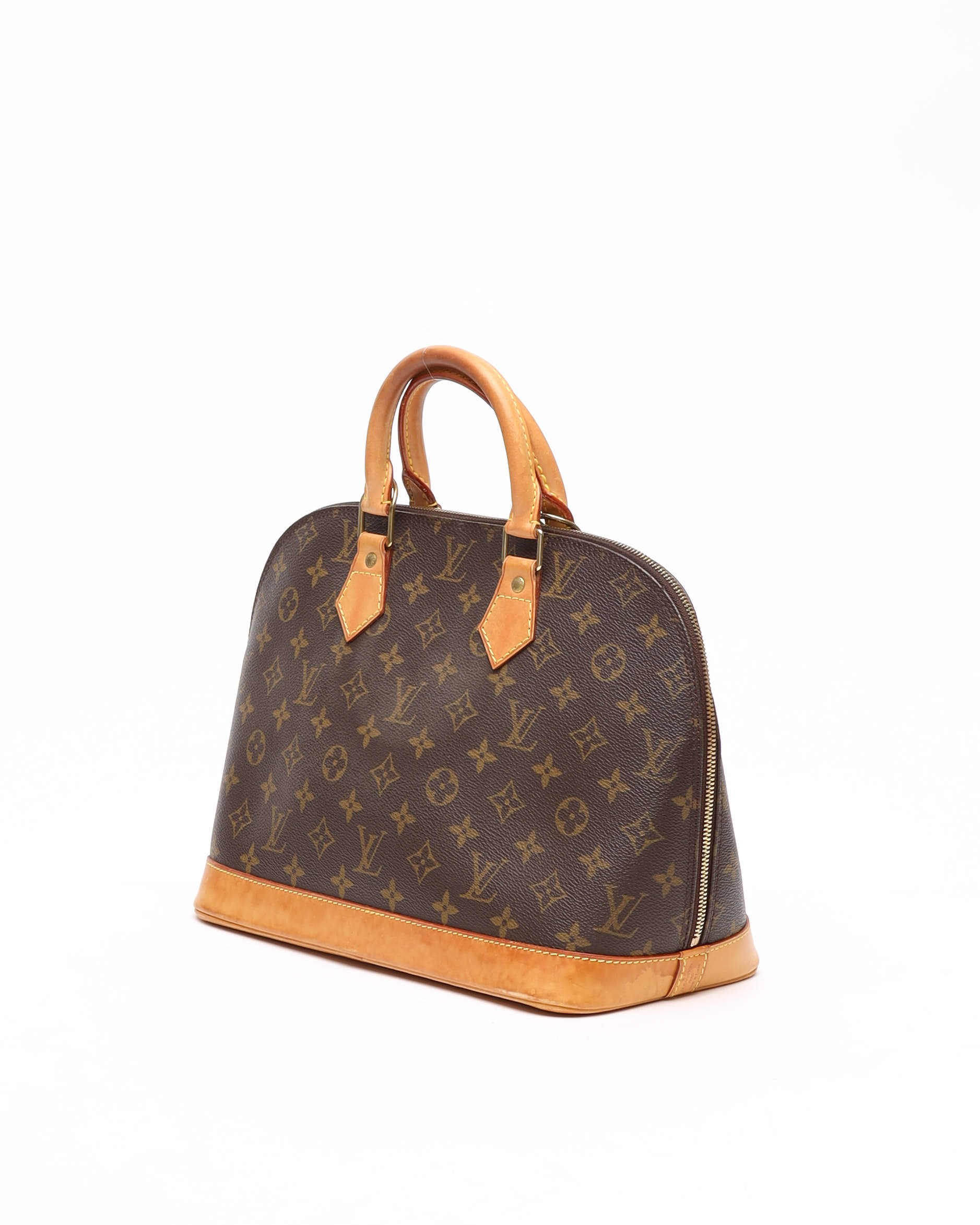 Pre-owned Louis Vuitton Monogram Alma Pm Bag In Brown