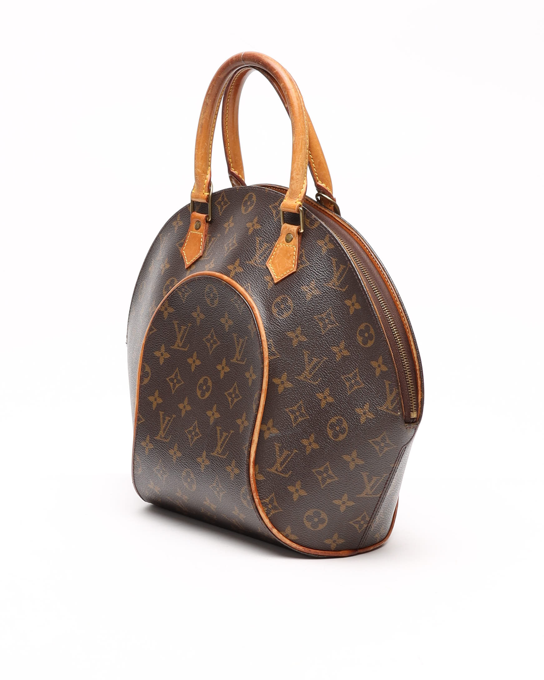 Pre-owned Louis Vuitton Monogram Ellipse Mm Bag In Brown
