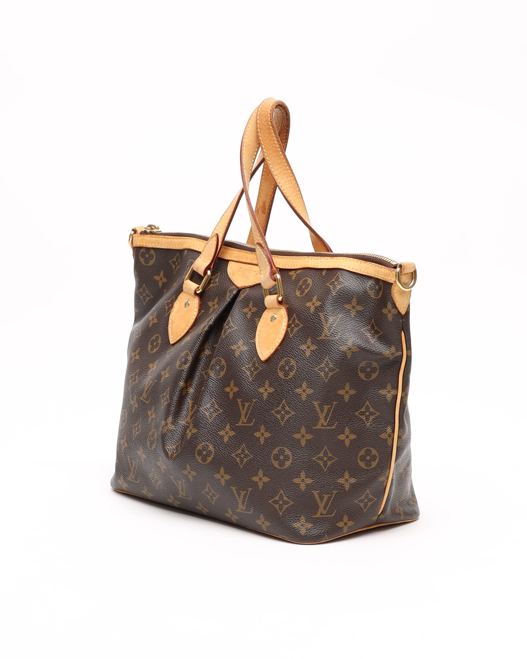 Pre-owned Louis Vuitton Monogram Palermo Pm Bag In Brown