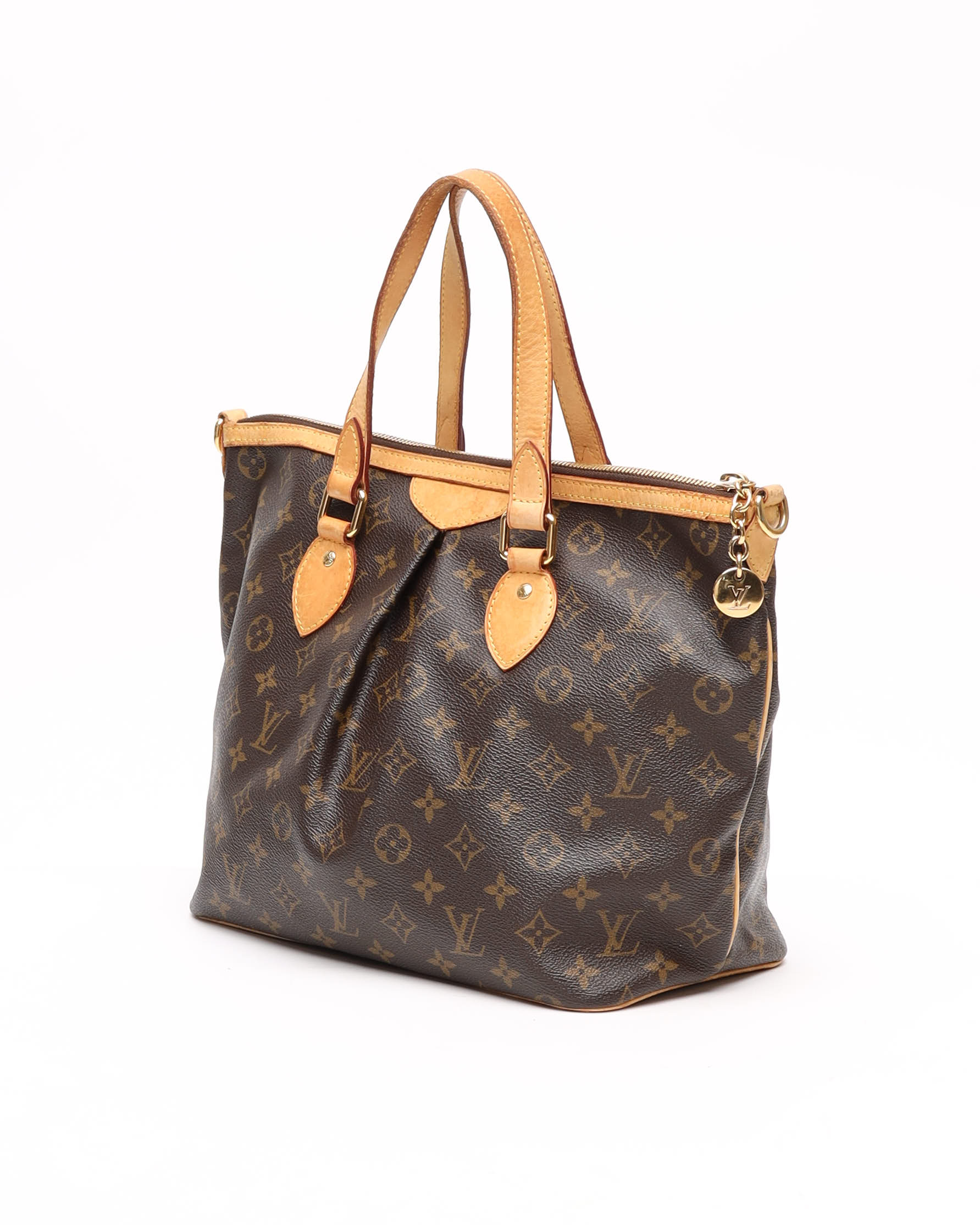 Pre-owned Louis Vuitton Monogram Palermo Pm Bag In Brown