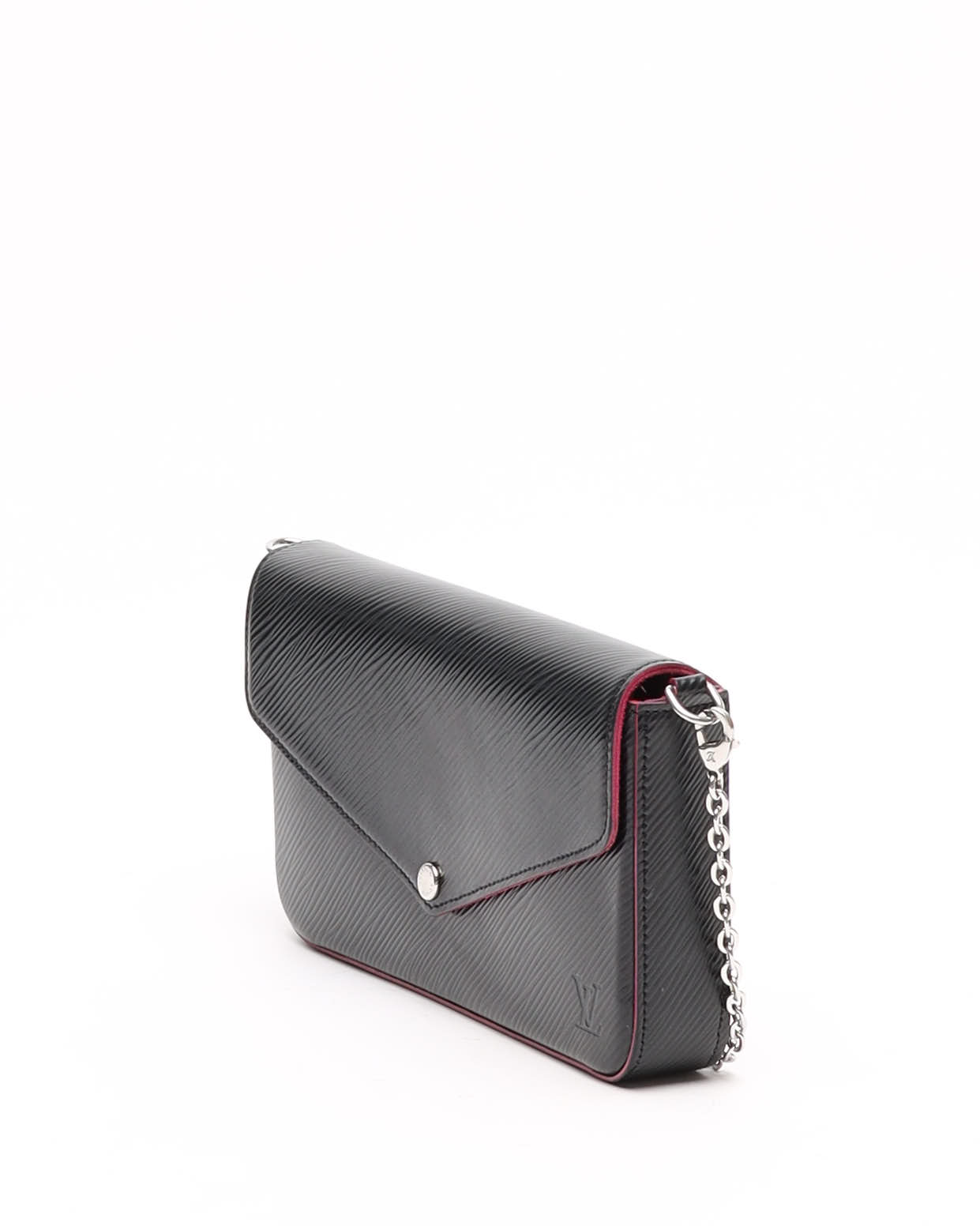 Pre-owned Louis Vuitton Epi Pochette Félicie Bag In Black