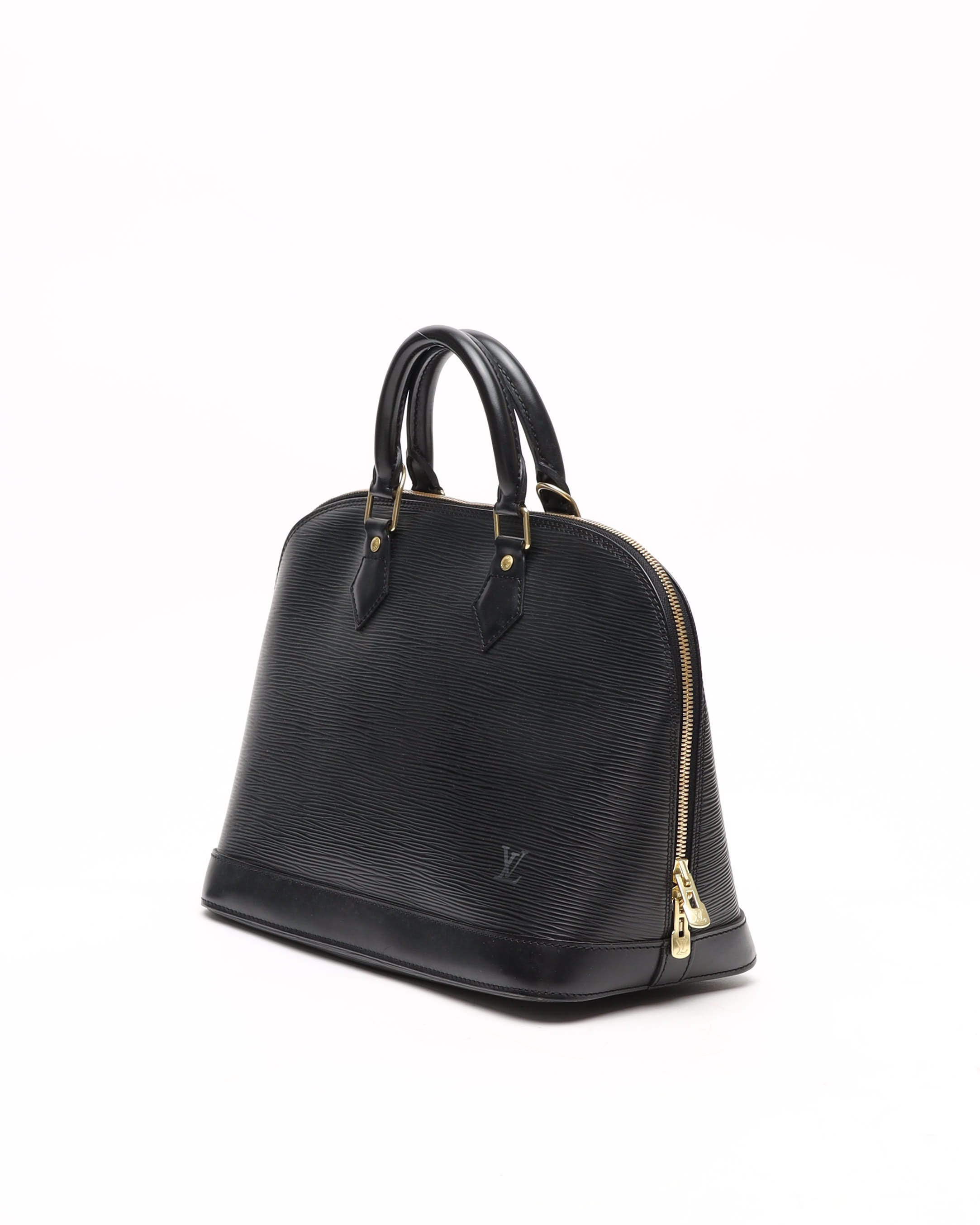 Pre-owned Louis Vuitton Epi Alma Gm In Black