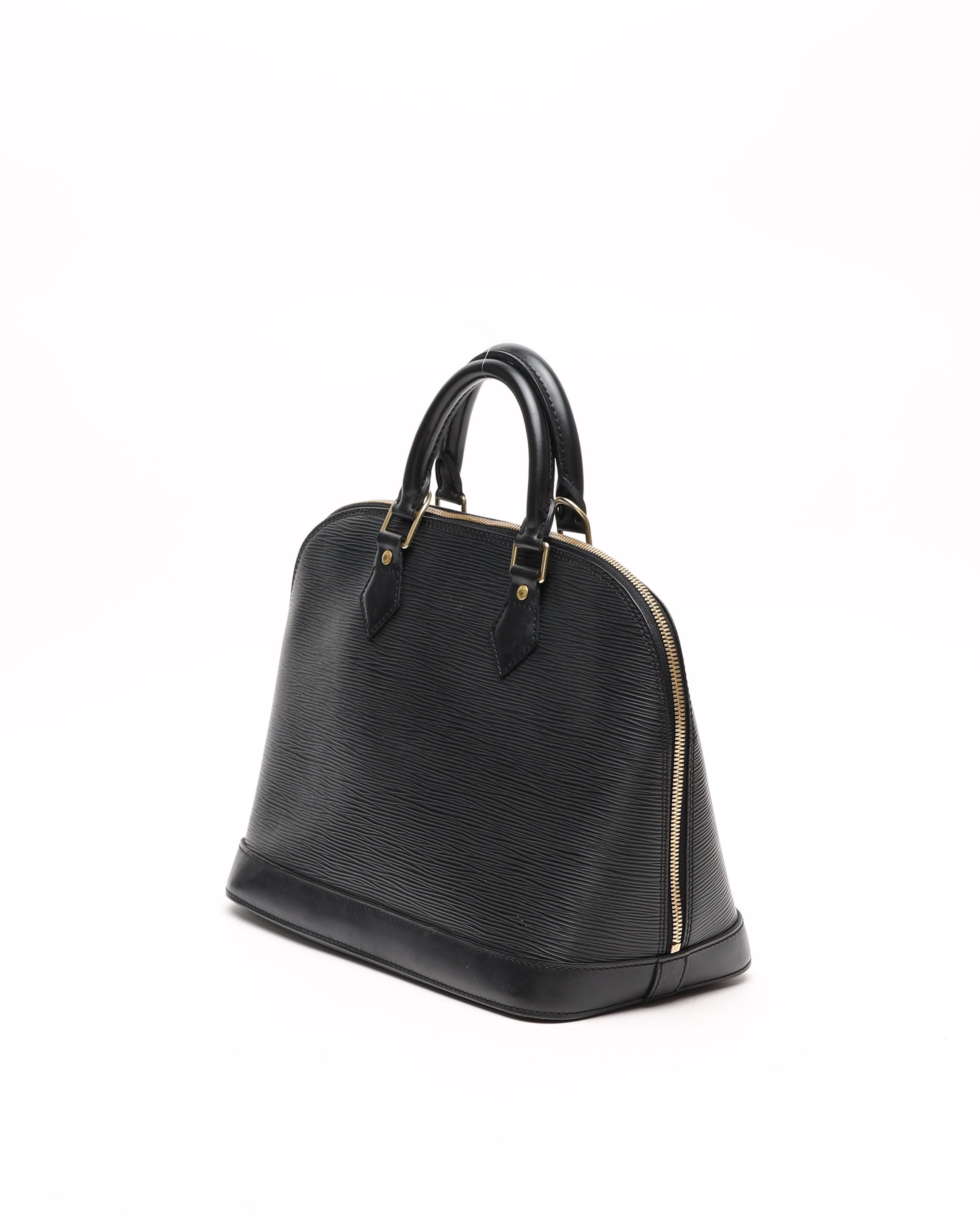 Pre-owned Louis Vuitton Epi Alma Gm In Black