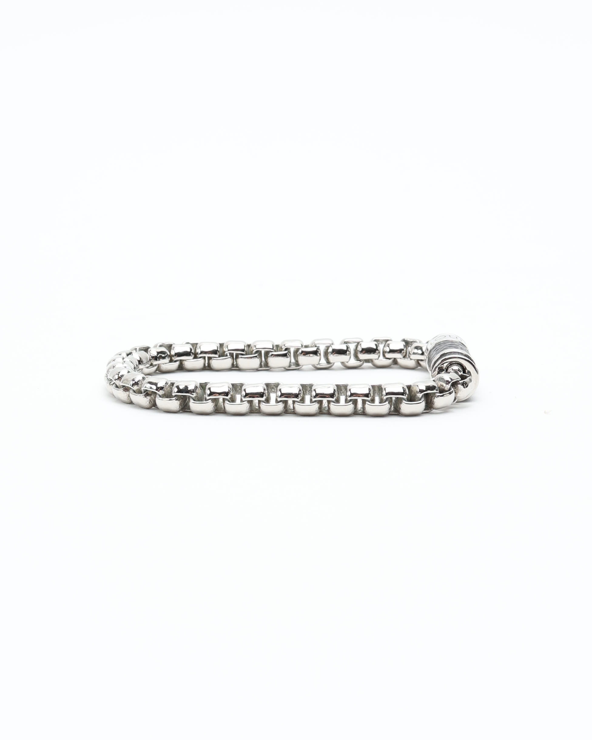 Pre-owned Louis Vuitton Monogram Eclipse Bracelet In Silver