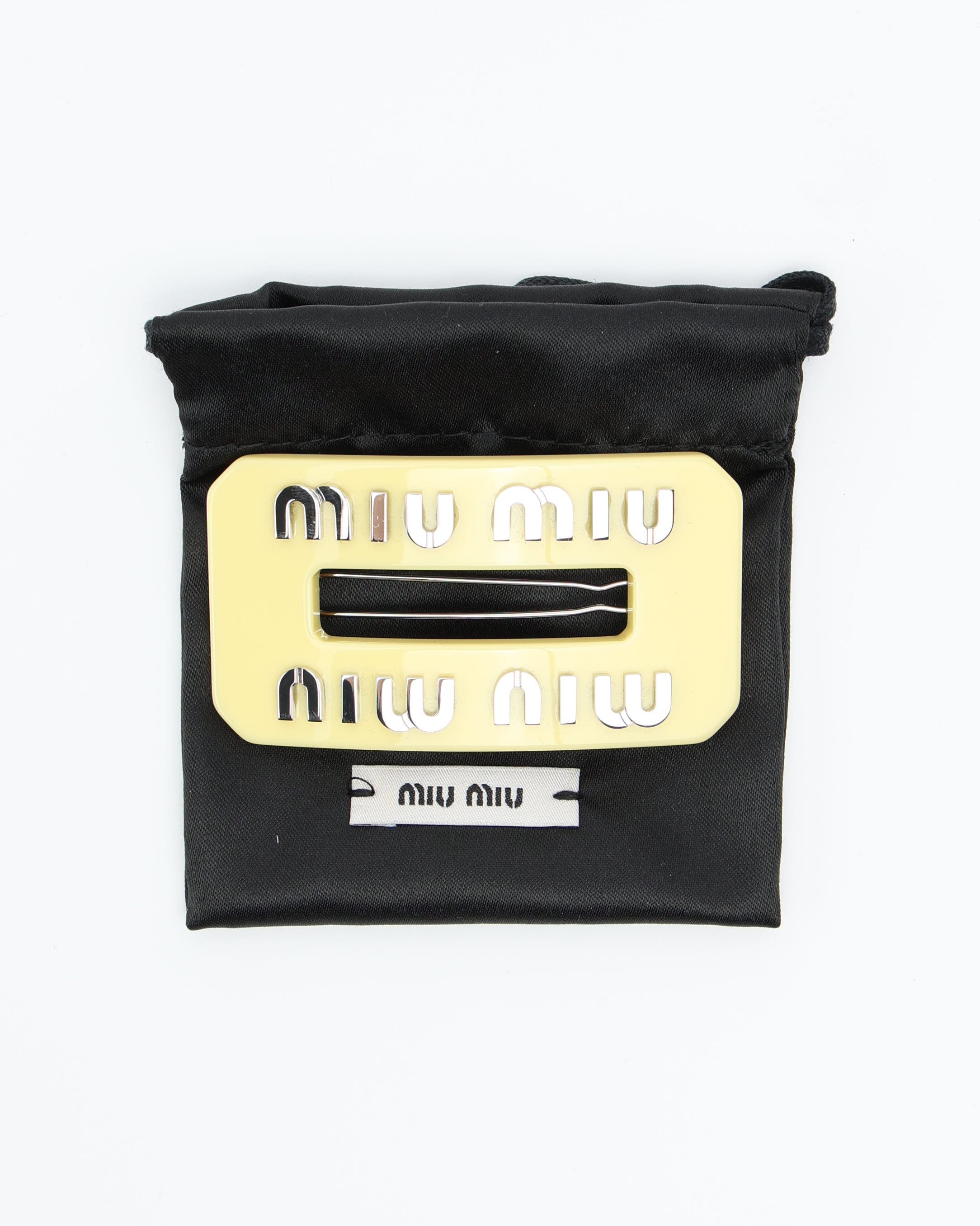 Miu Miu Logo Hair Clip