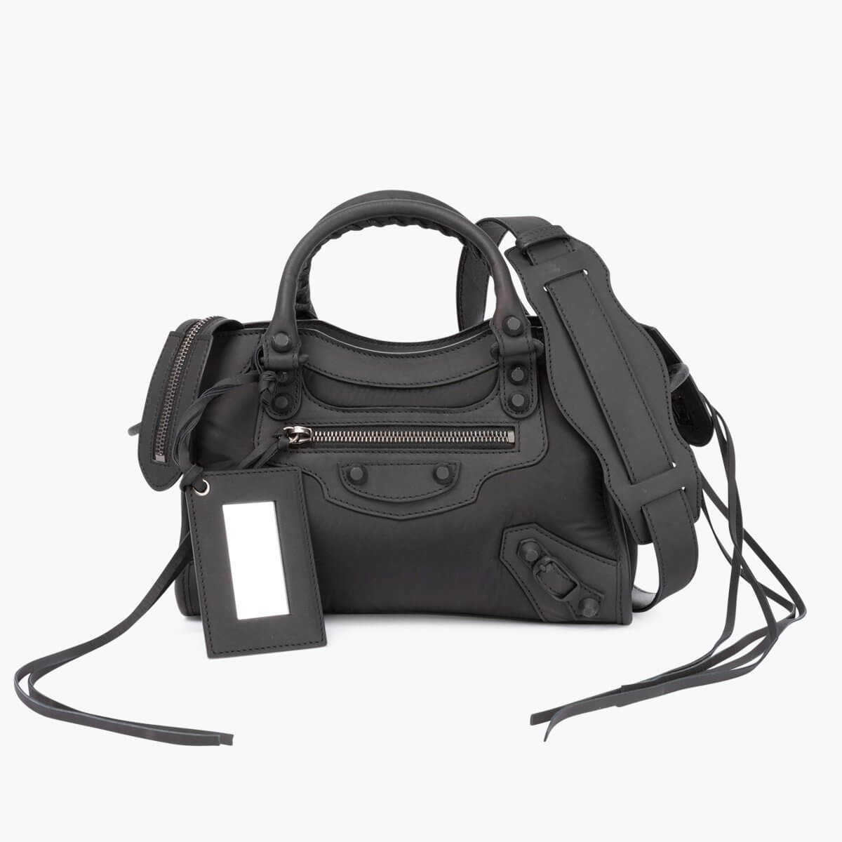 BALENCIAGA Mini Puffy Nylon Classic City Motocross Bag