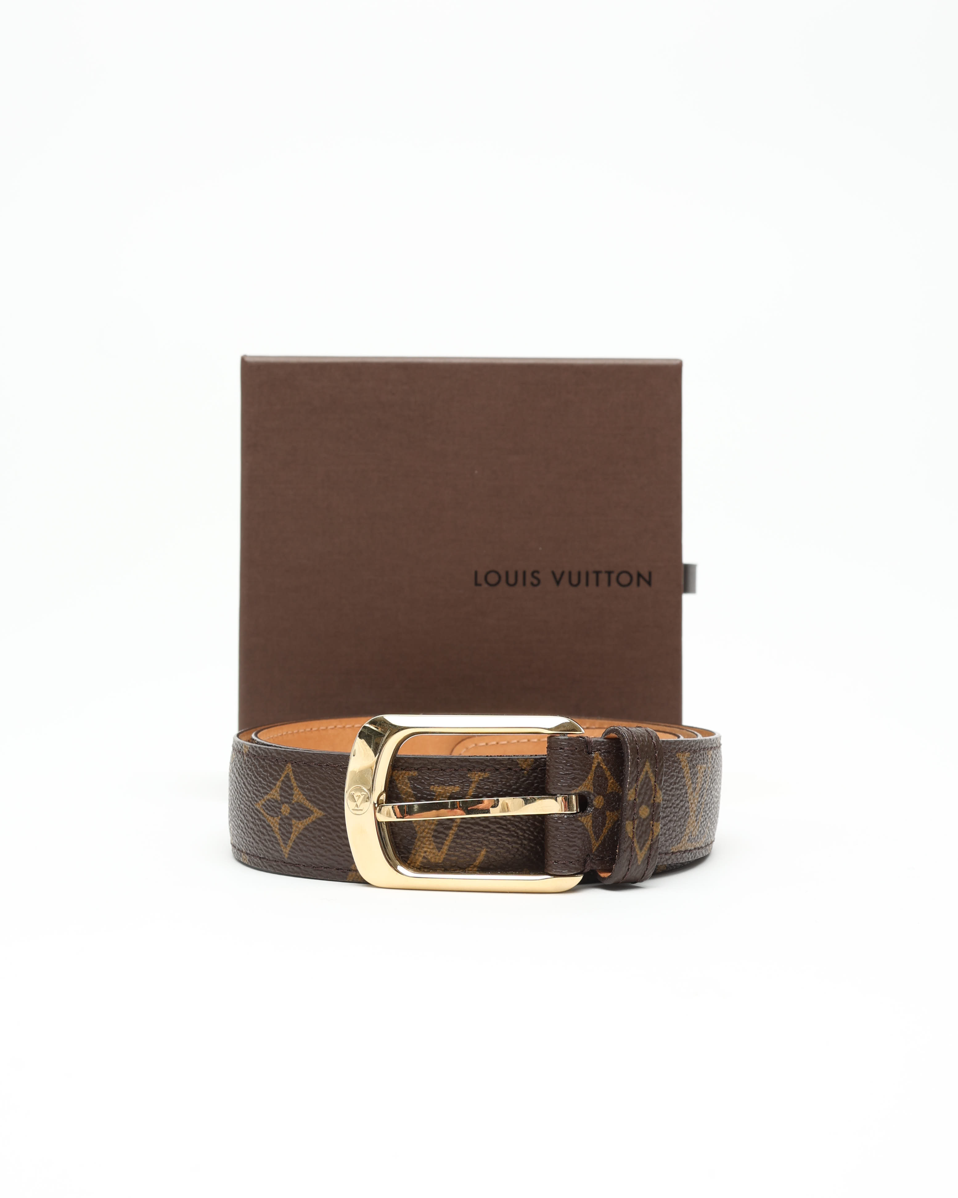 Pre-owned Louis Vuitton Leather Belt