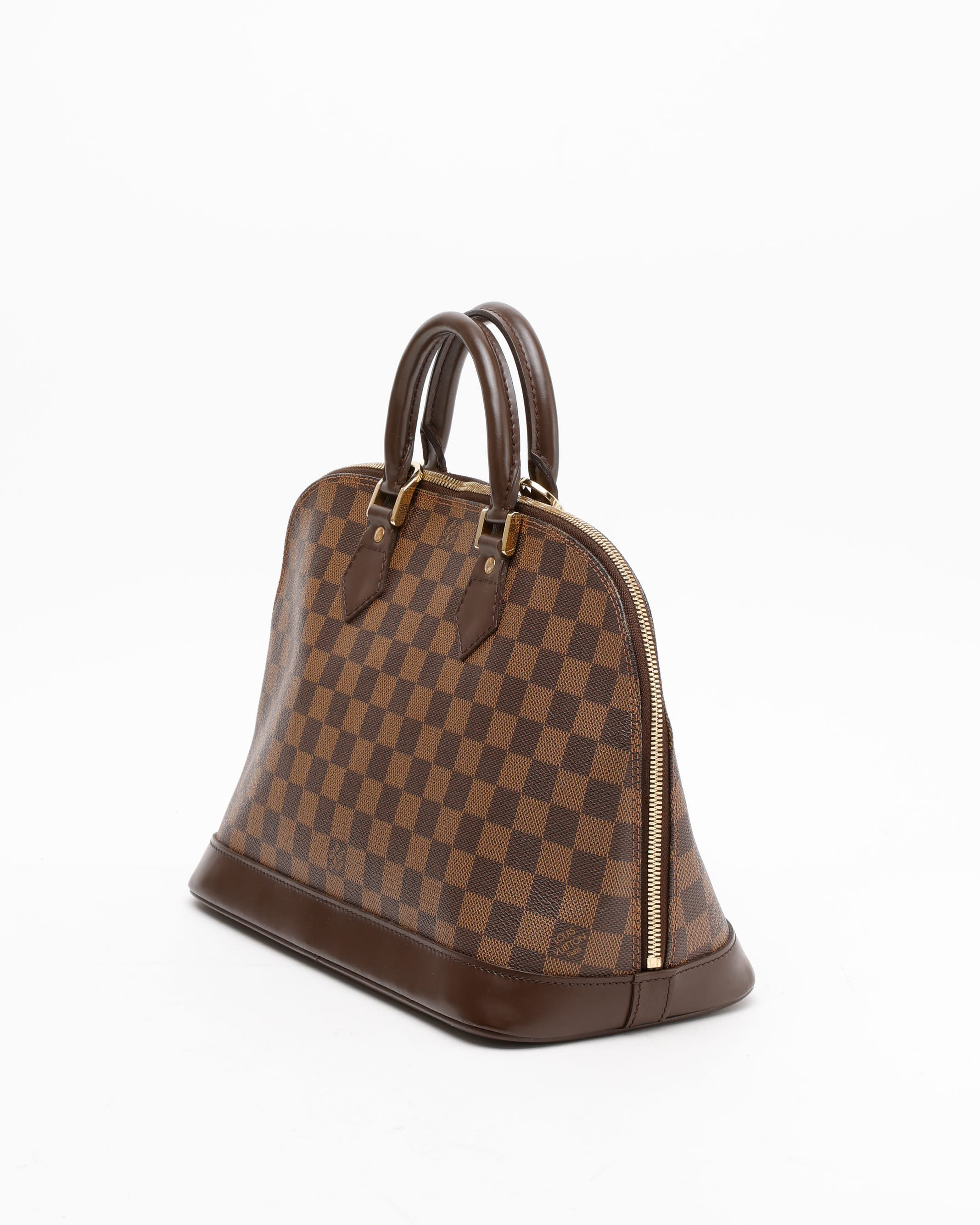 Pre-owned Louis Vuitton Damier Alma Pm Bag In Brown