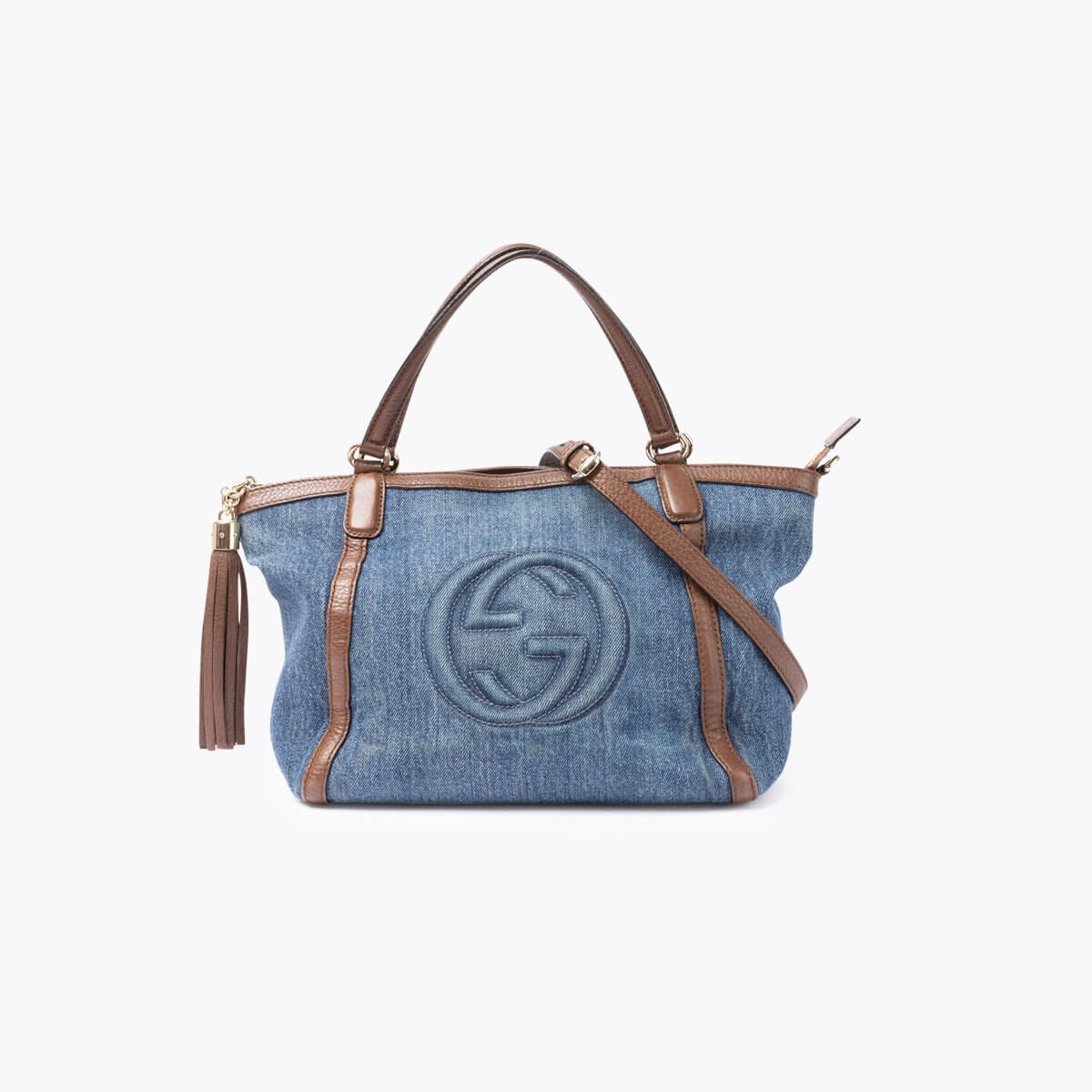 GUCCI Denim Soho Tote