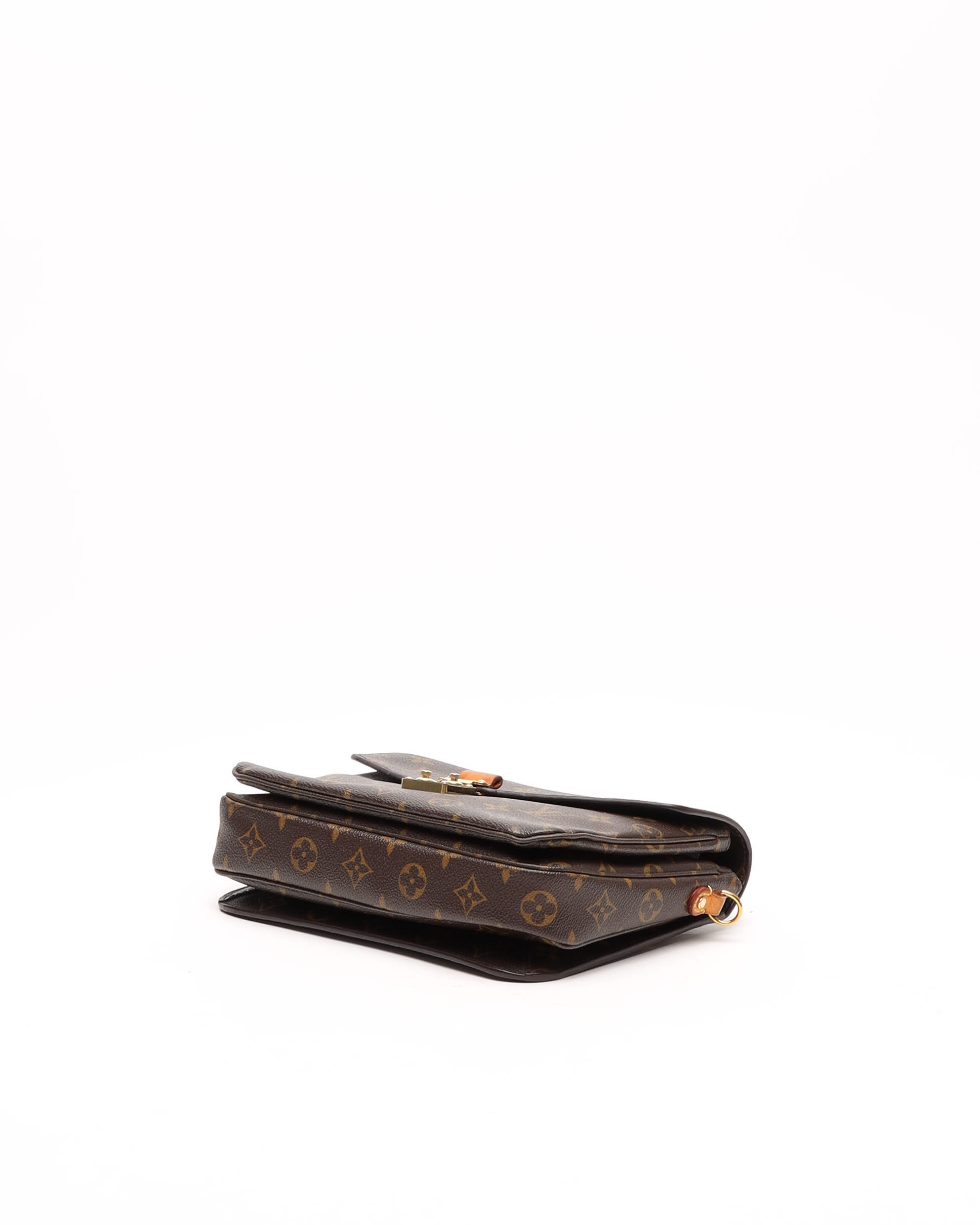 Pre-owned Louis Vuitton Monogram Pochette Metis Bag In Brown