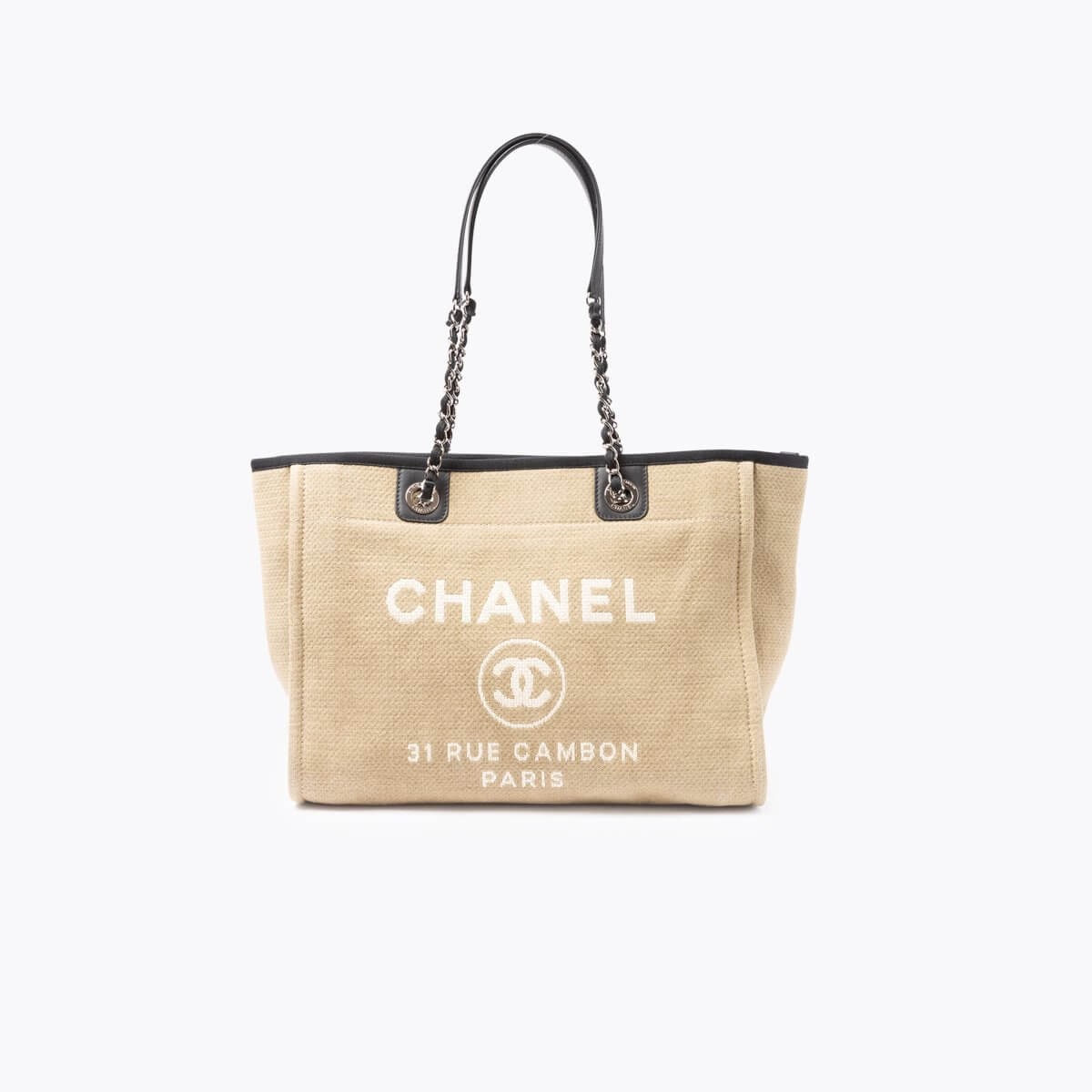 CHANEL Small Canvas Deauville Shopper